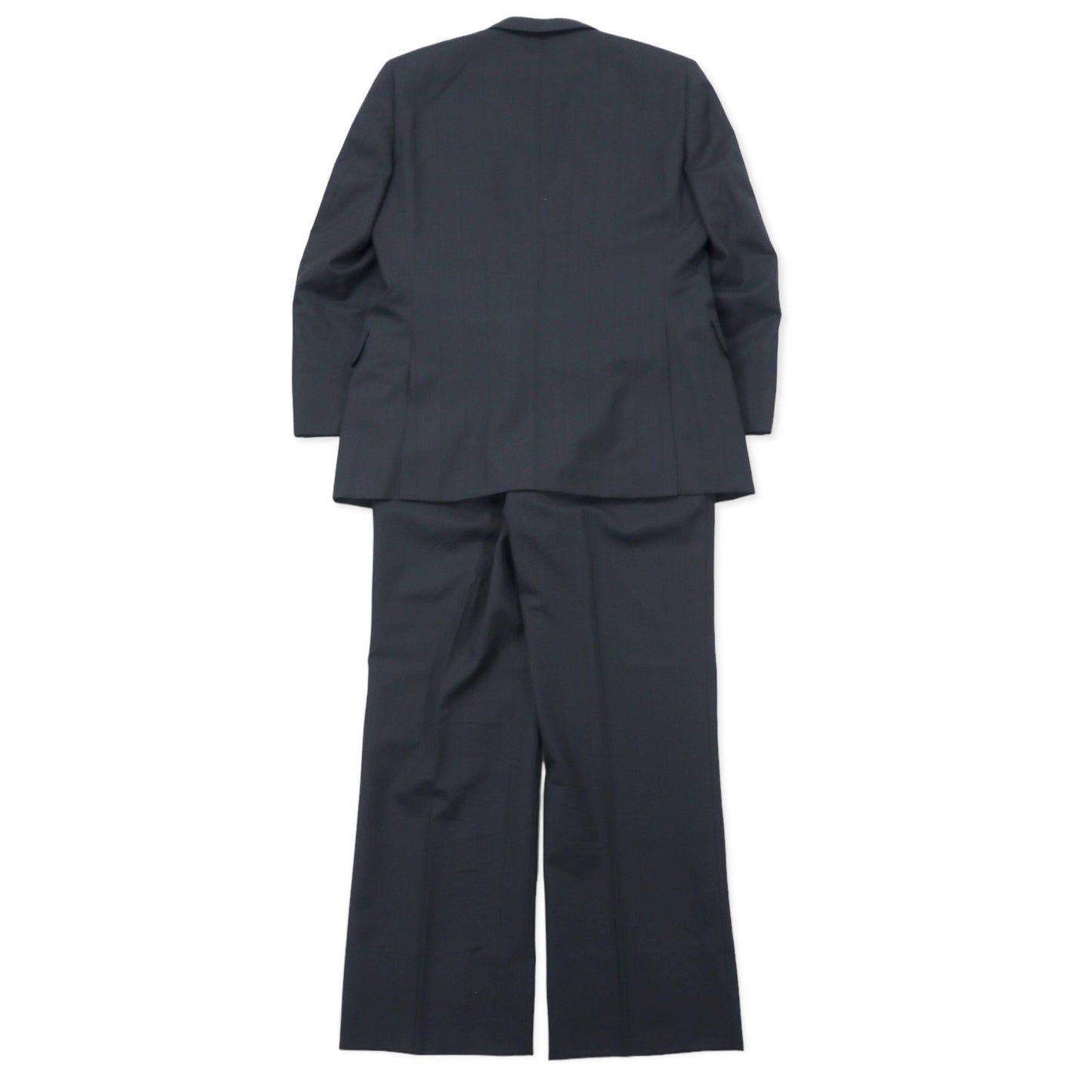 Burberrys オールド ダブル スーツ セットアップ 96-86-170 AB5 グレー シャドーストライプ ウール 日本製