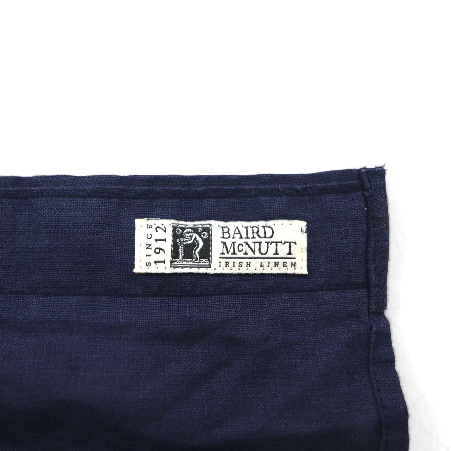 Brooks Brothers REGENT リネン ボタンダウンシャツ M ネイビー アイリッシュリネン 麻 胸ポケット BAIRD McNUTT