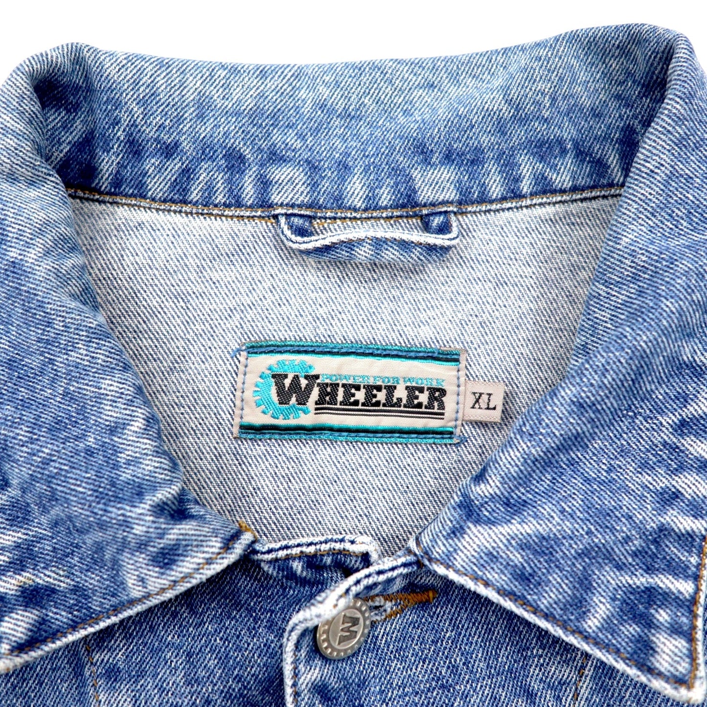 90年代 WHEELER 3rdタイプ デニムジャケット Gジャン XL ブルー コットン