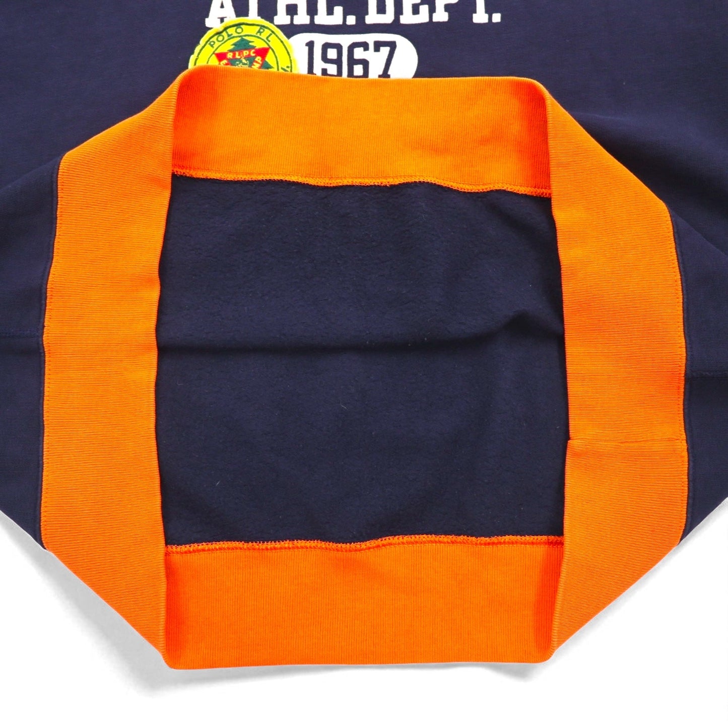 Polo by Ralph Lauren フリース グラフィック スウェットシャツ 2XL ネイビー 裏起毛 ワッペン R.L.WOLVES ATHL. DEPT.
