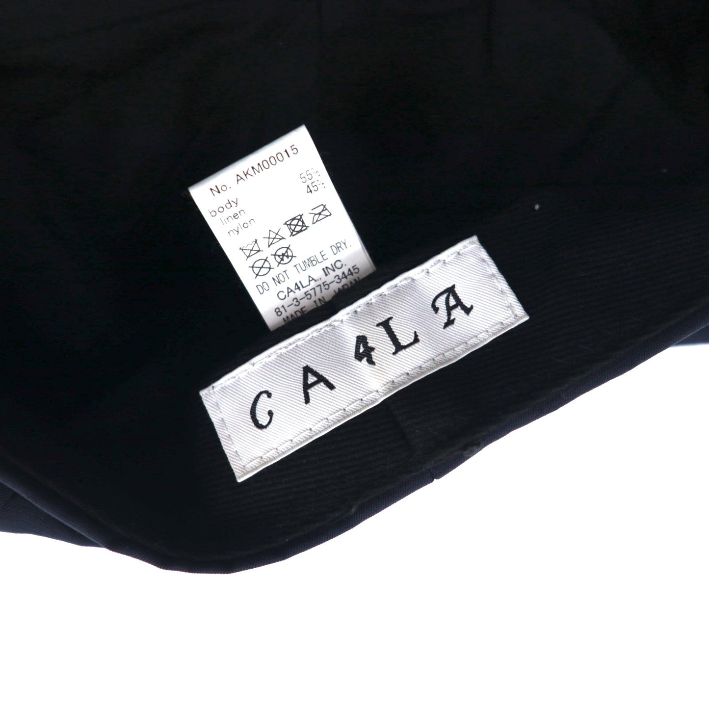 CA4LA リネン キャスケット FREE ネイビー 麻 SHOW SS NEW MENS LINE Collection AKM00015 日本製