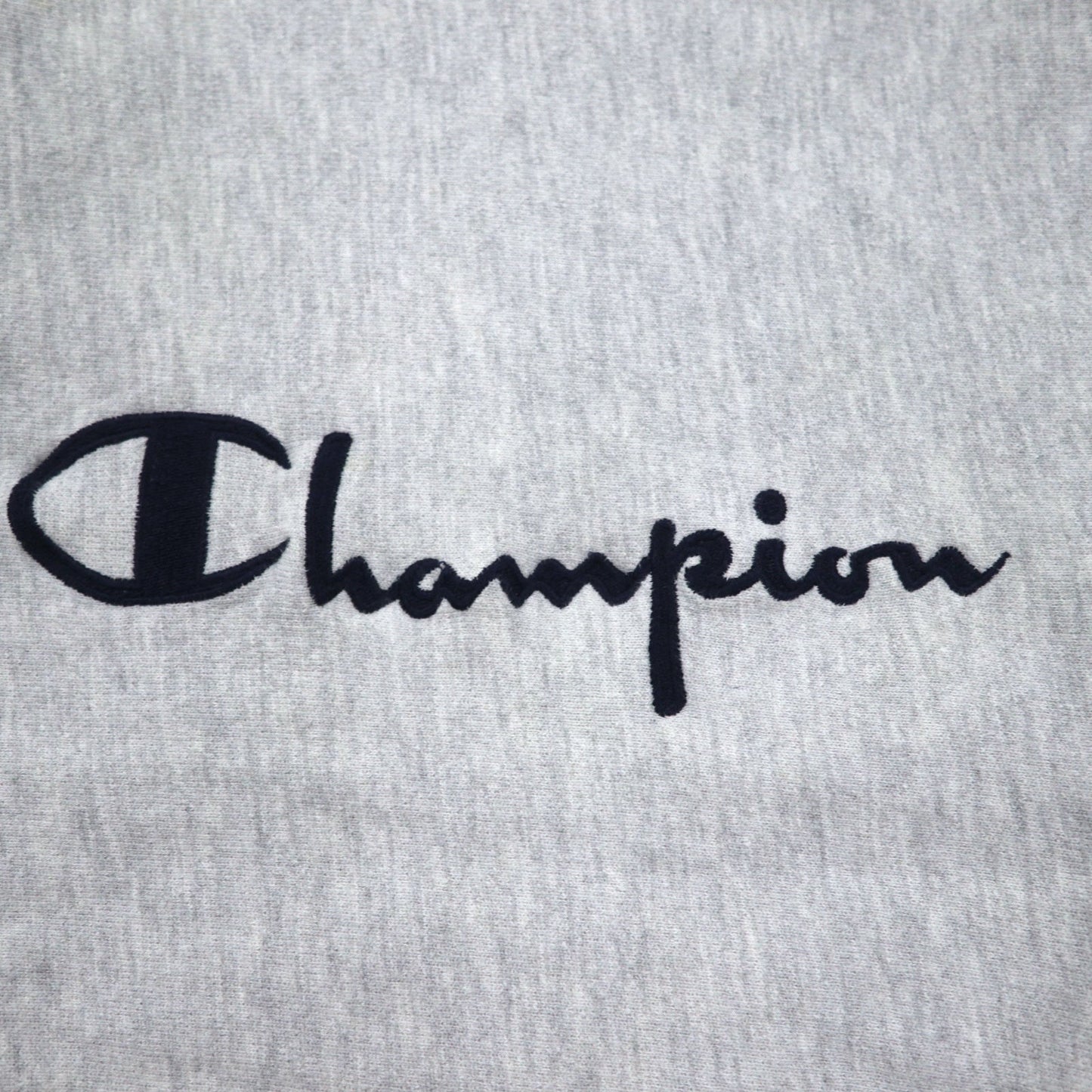 Champion 90年代 USA製 刺繍タグ リバースウィーブ REVERSE WEAVE リブライン スウェット M グレー スクリプトロゴ 刺繍