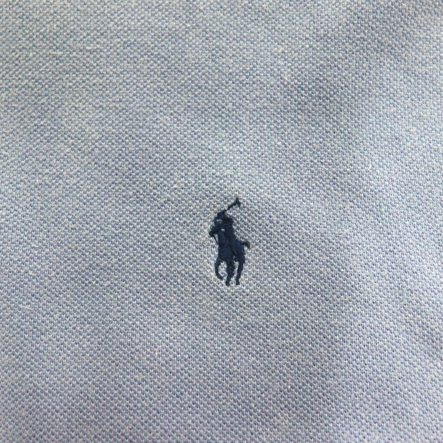 Polo by Ralph Lauren 90年代 ポロシャツ L ブルー コットン 鹿の子 スモールポニー刺繍