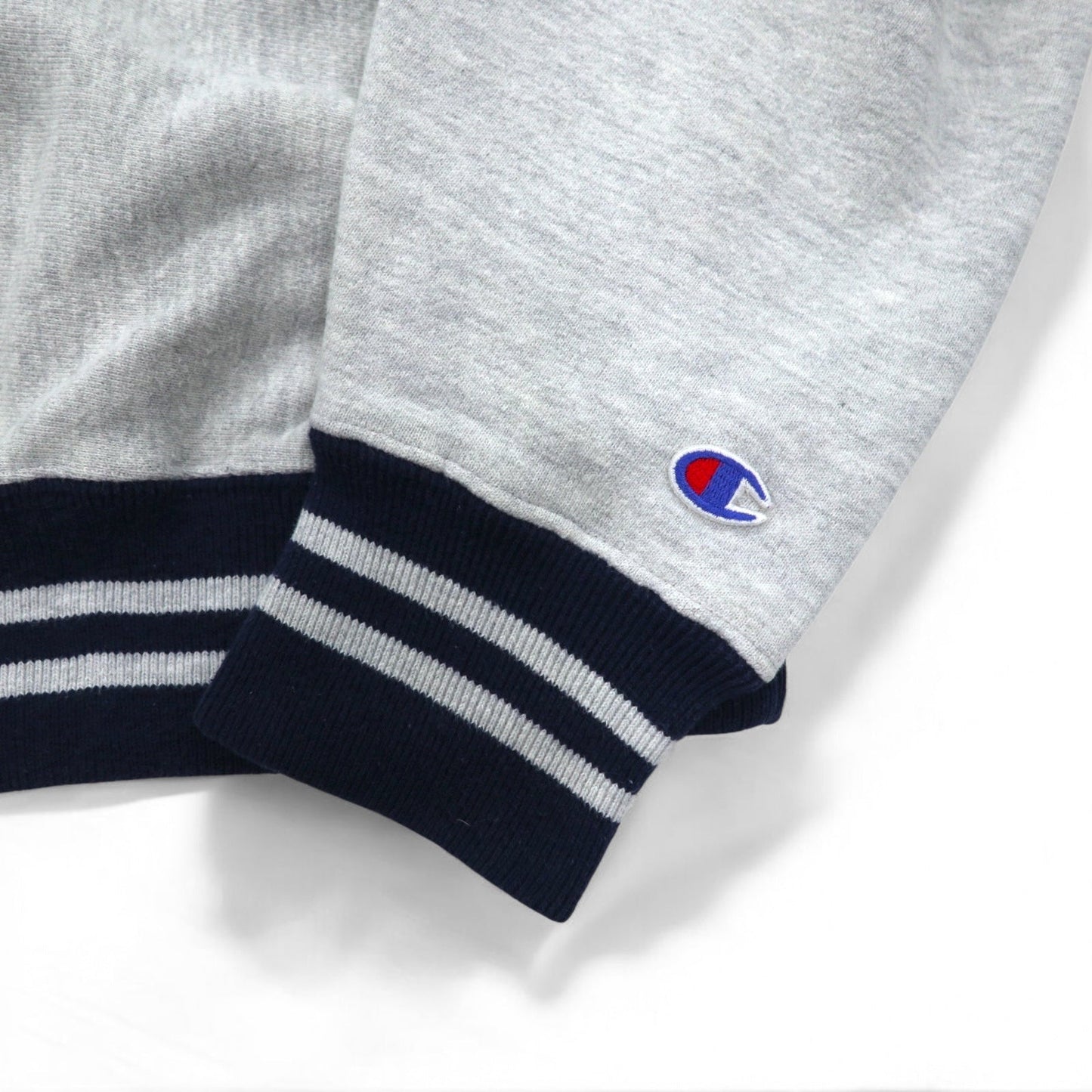 Champion 90年代 USA製 刺繍タグ リバースウィーブ REVERSE WEAVE リブライン スウェット M グレー スクリプトロゴ 刺繍