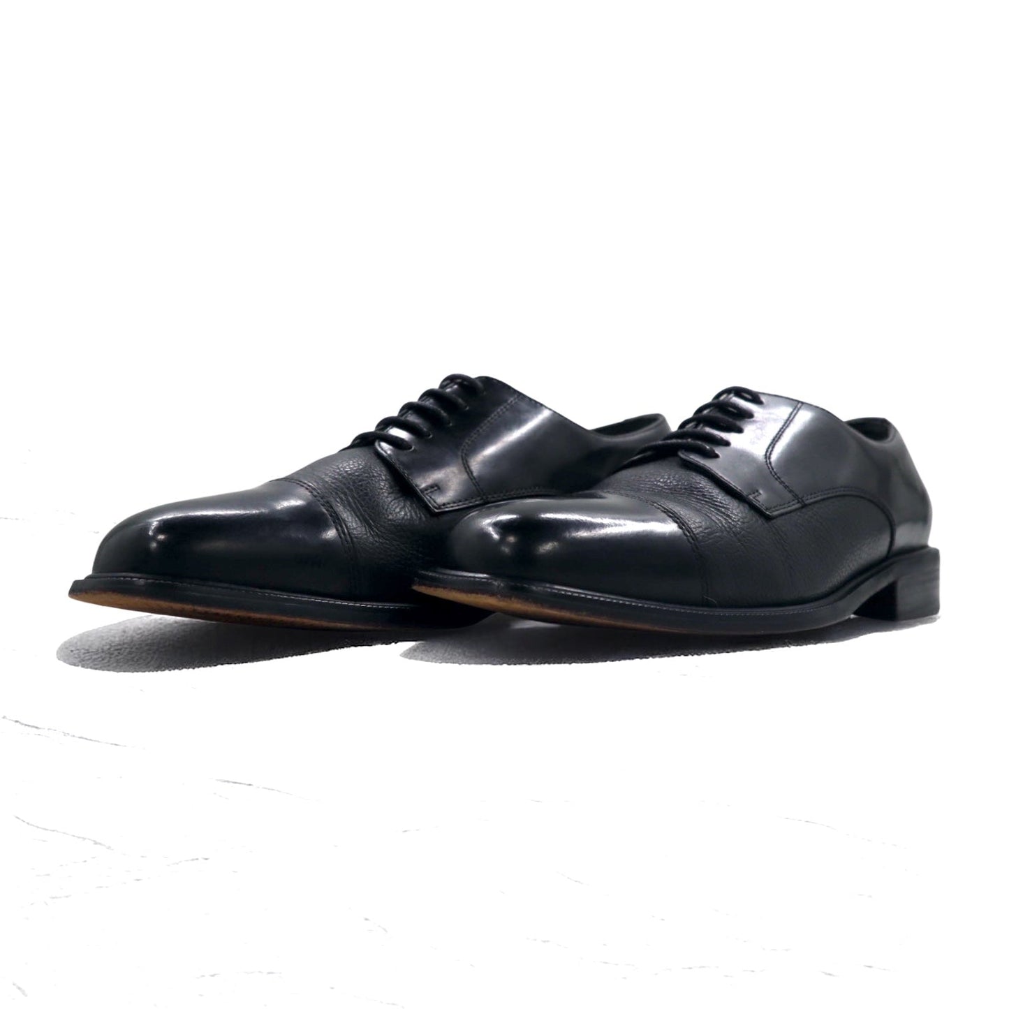 FLORSHEIM キャップトゥ ドレスシューズ 27cm ブラック レザー コンビネーション 18150 01 ブラジル製