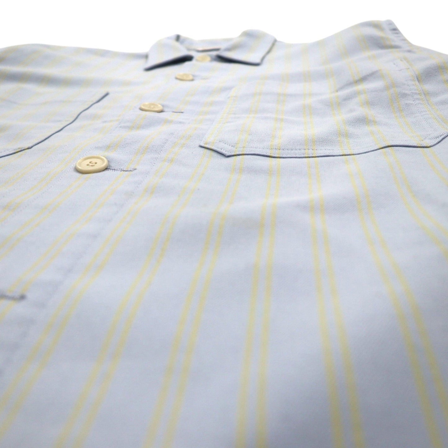 JOURNAL STANDARD カバーオール L ブルー ストライプ ストレッチ 日本製