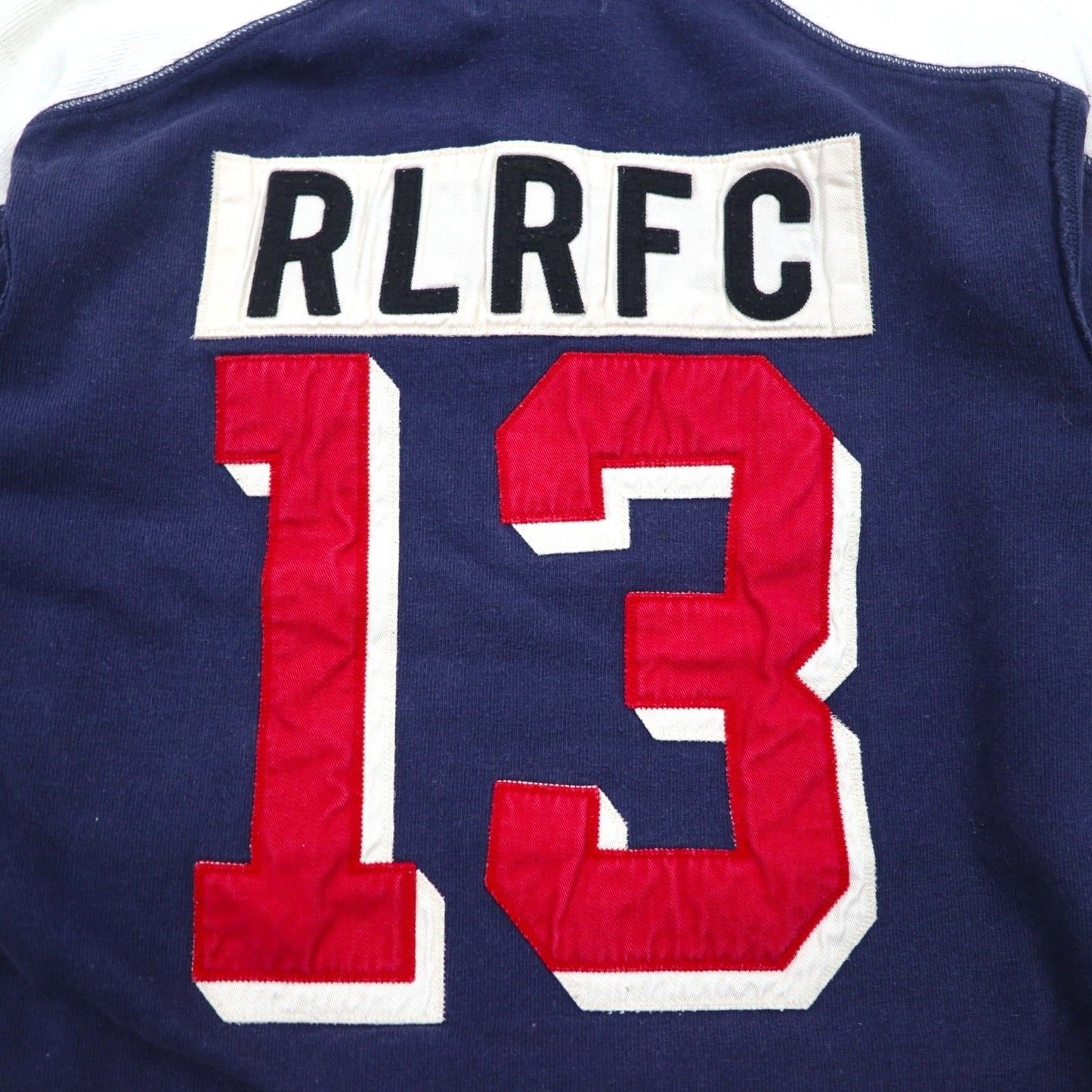 RUGBY RALPH LAUREN ラガーシャツ パーカー L ネイビー ワッペン ナンバリング CLASSIC RUGBY FIT