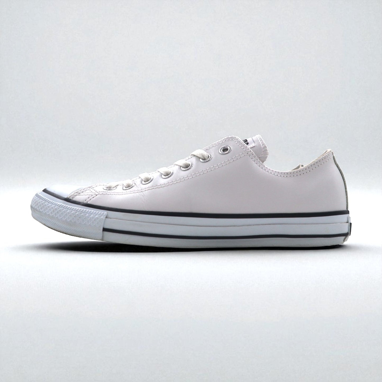 CONVERSE レザーオールスター オックス LEATHER ALL STAR OX スニーカー 27.5cm ホワイト 1B905