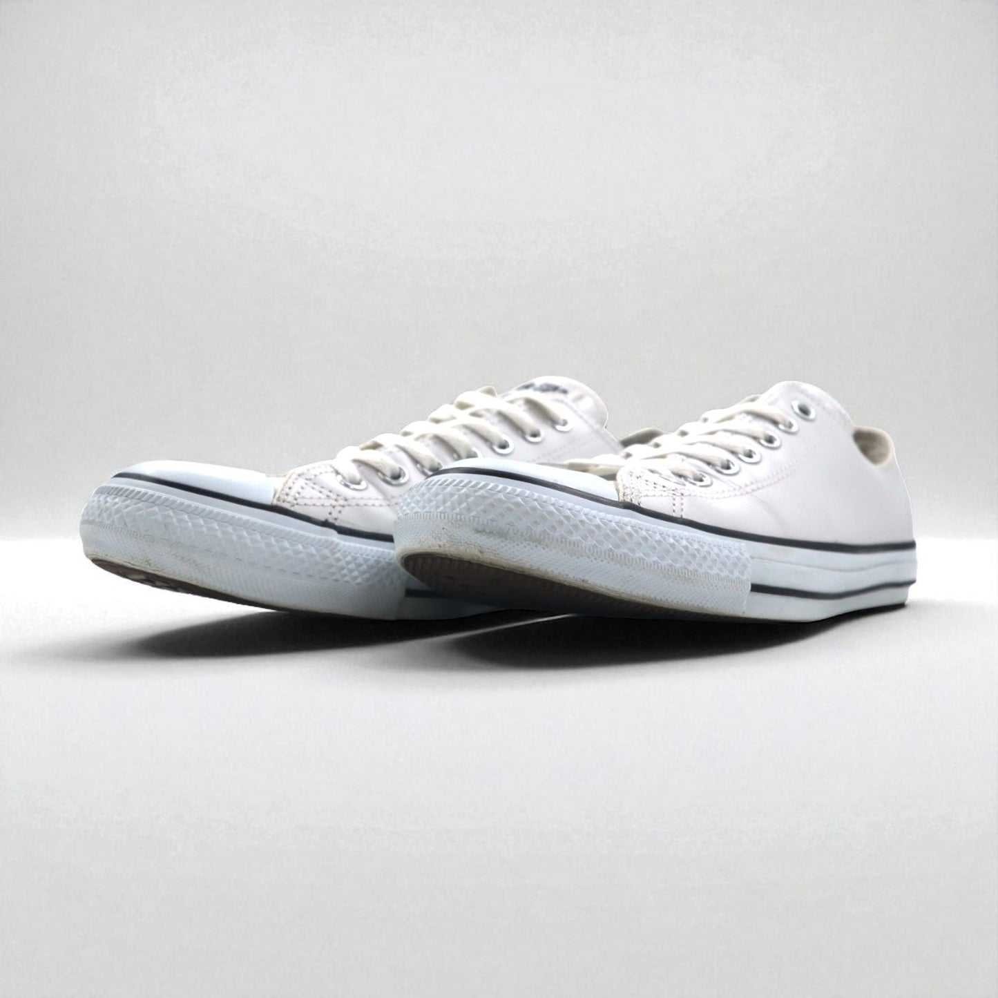 CONVERSE レザーオールスター オックス LEATHER ALL STAR OX スニーカー 27.5cm ホワイト 1B905