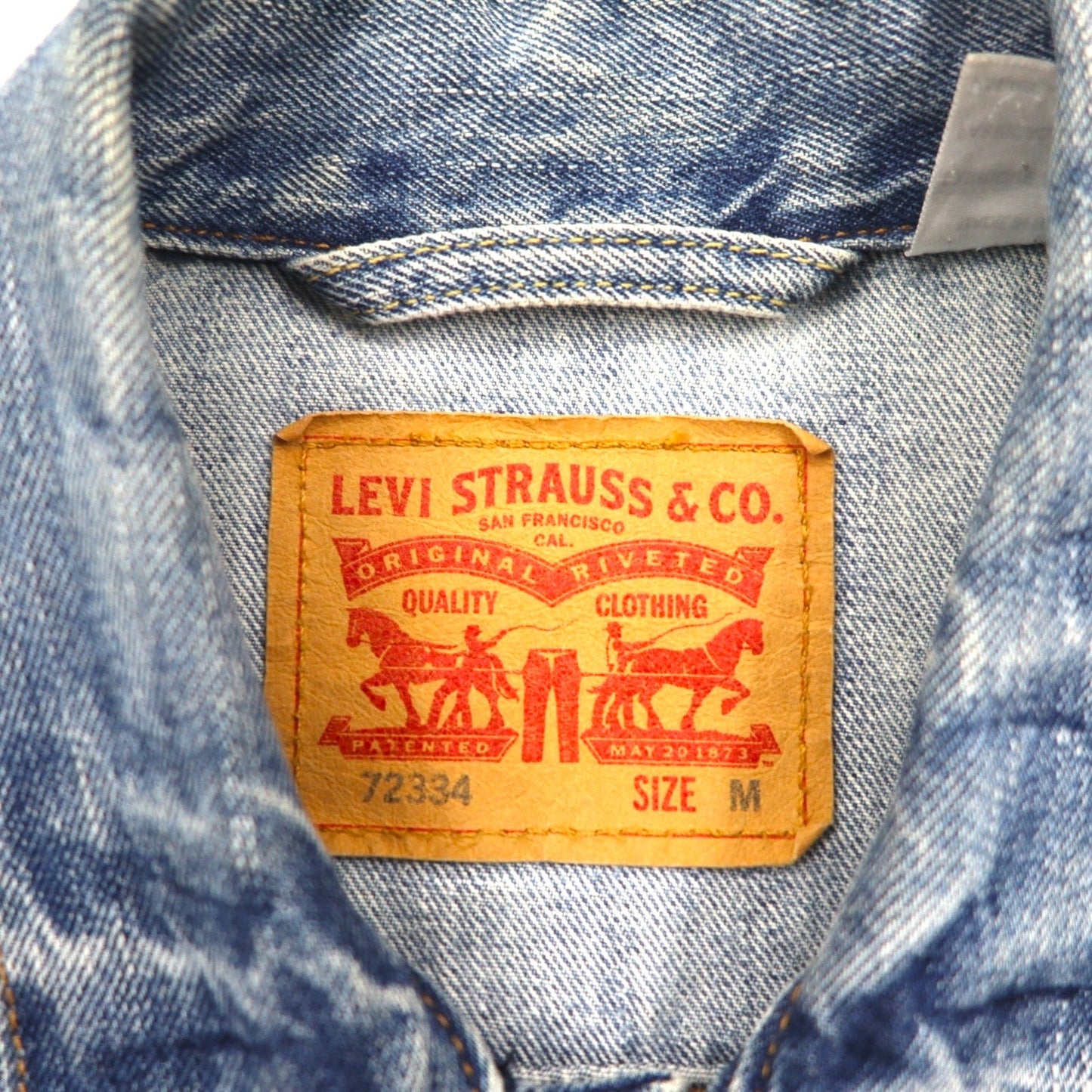Levi's デニム トラッカージャケット 3rdタイプ Gジャン M インディゴ ブルー 72334-0139