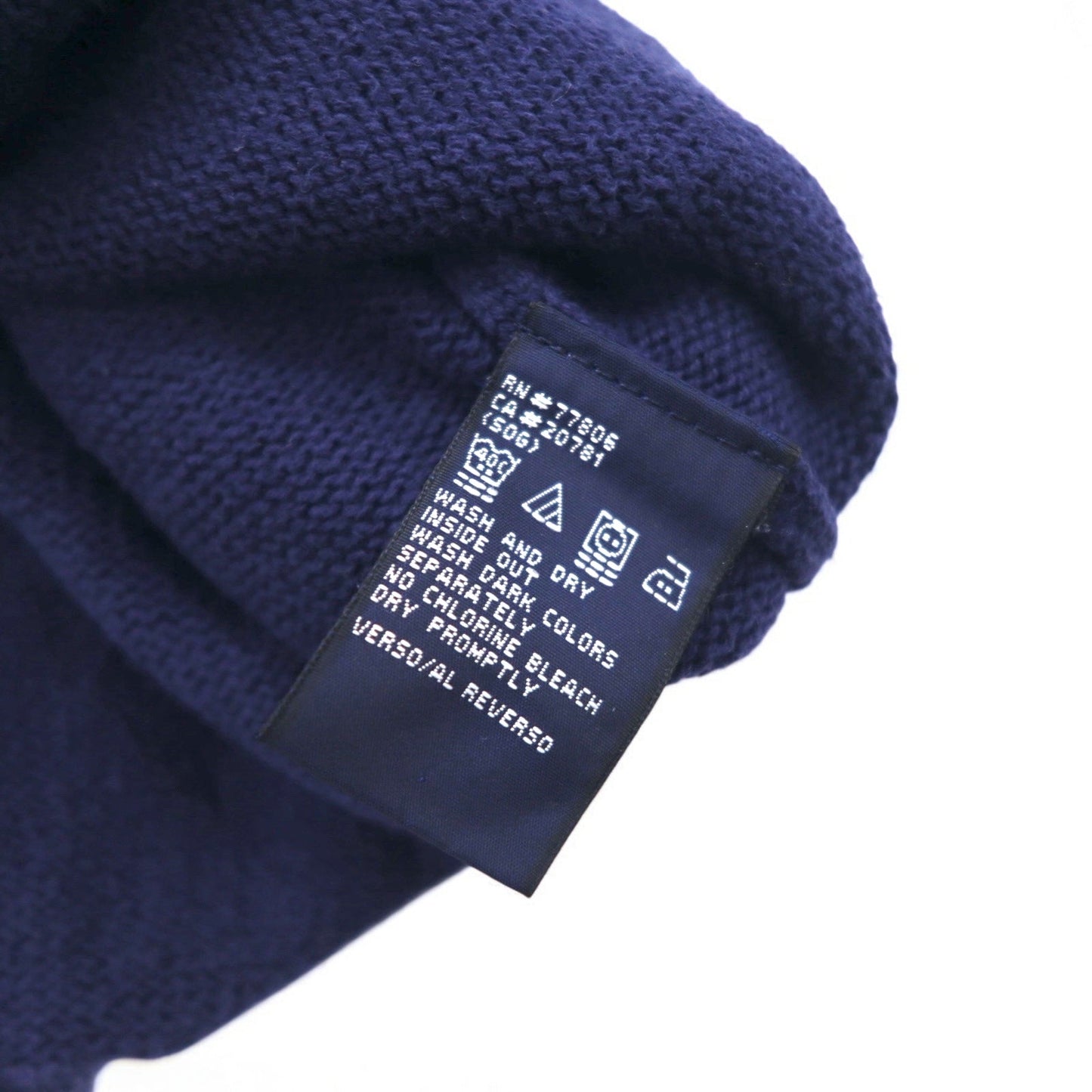 TOMMY HILFIGER 90年代 コットン ニット クルー セーター L ネイビー コットン