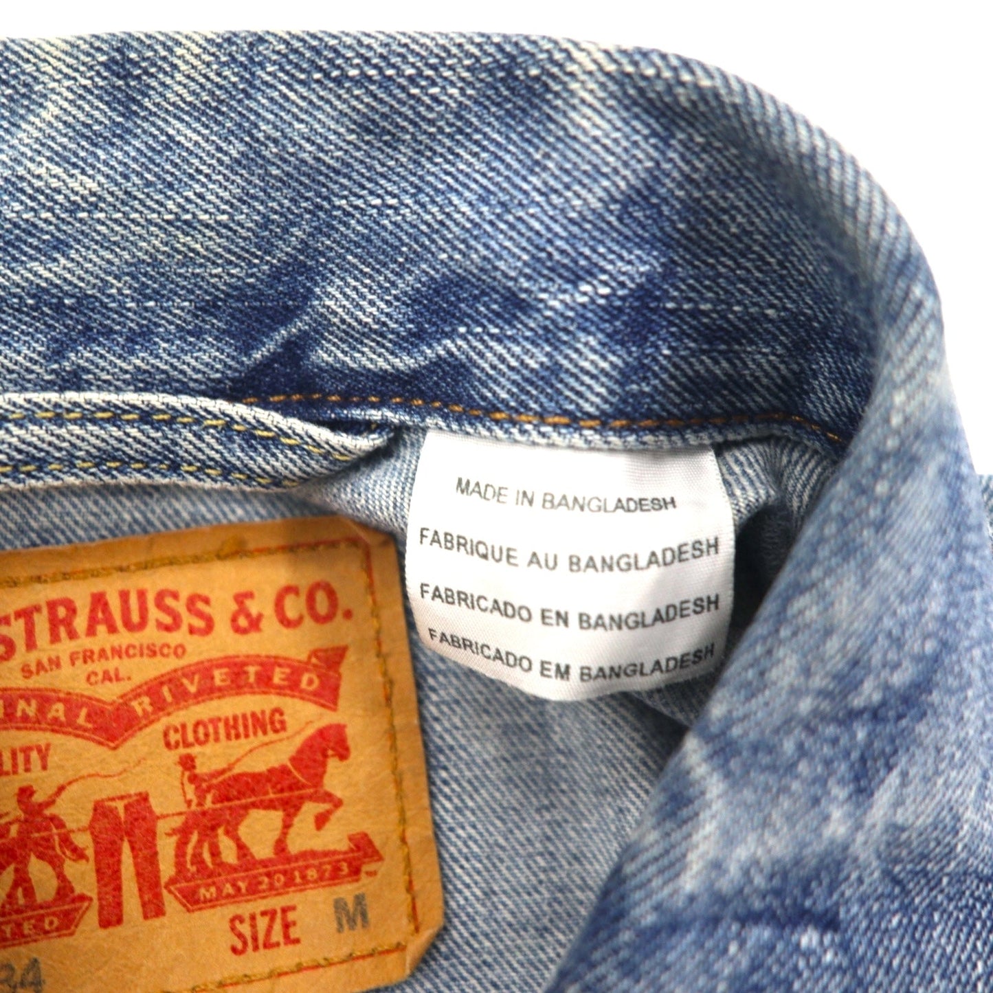 Levi's デニム トラッカージャケット 3rdタイプ Gジャン M インディゴ ブルー 72334-0139