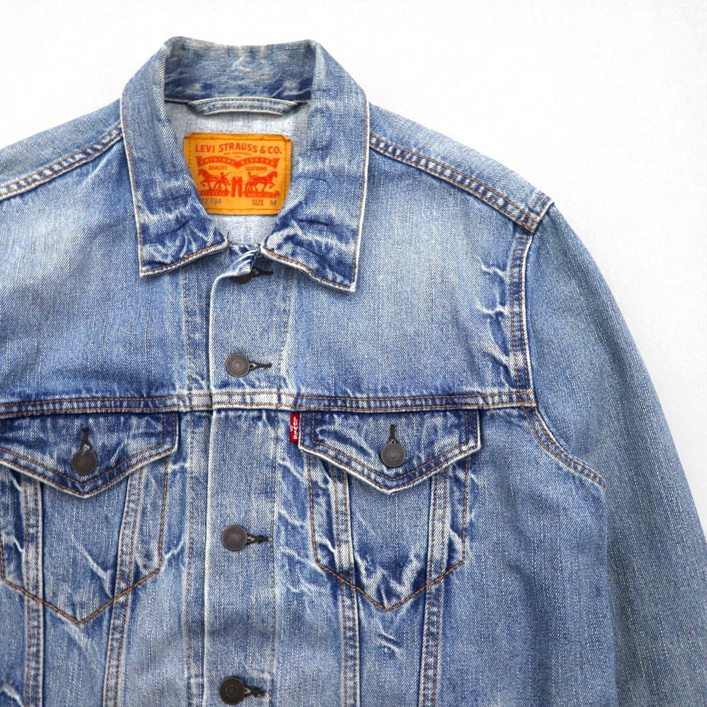 Levi's デニム トラッカージャケット 3rdタイプ Gジャン M インディゴ ブルー 72334-0139