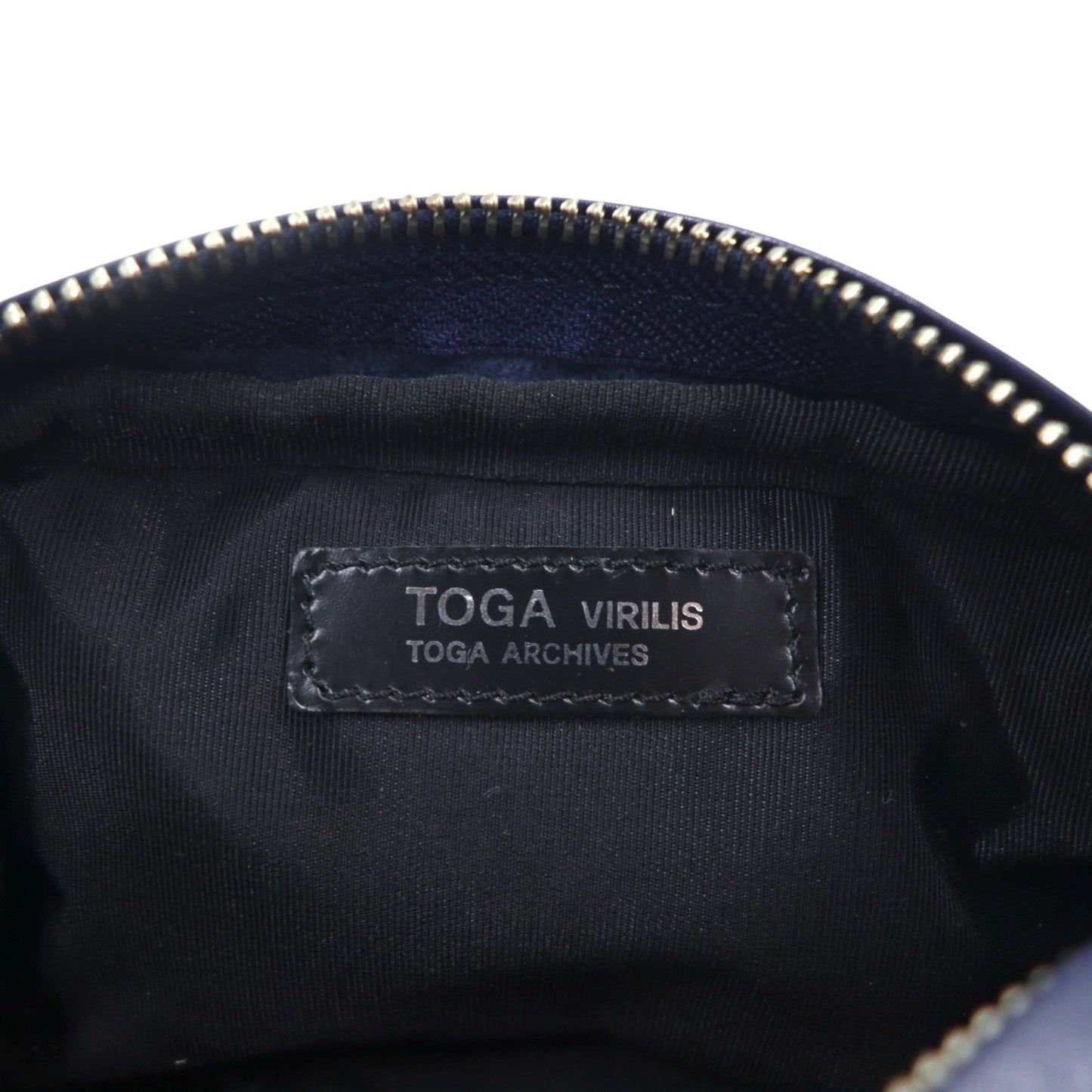 TOGA VIRILIS ベルトバッグ ウエストバッグ ボディバッグ イエロー ネイビー メタル コンチョ