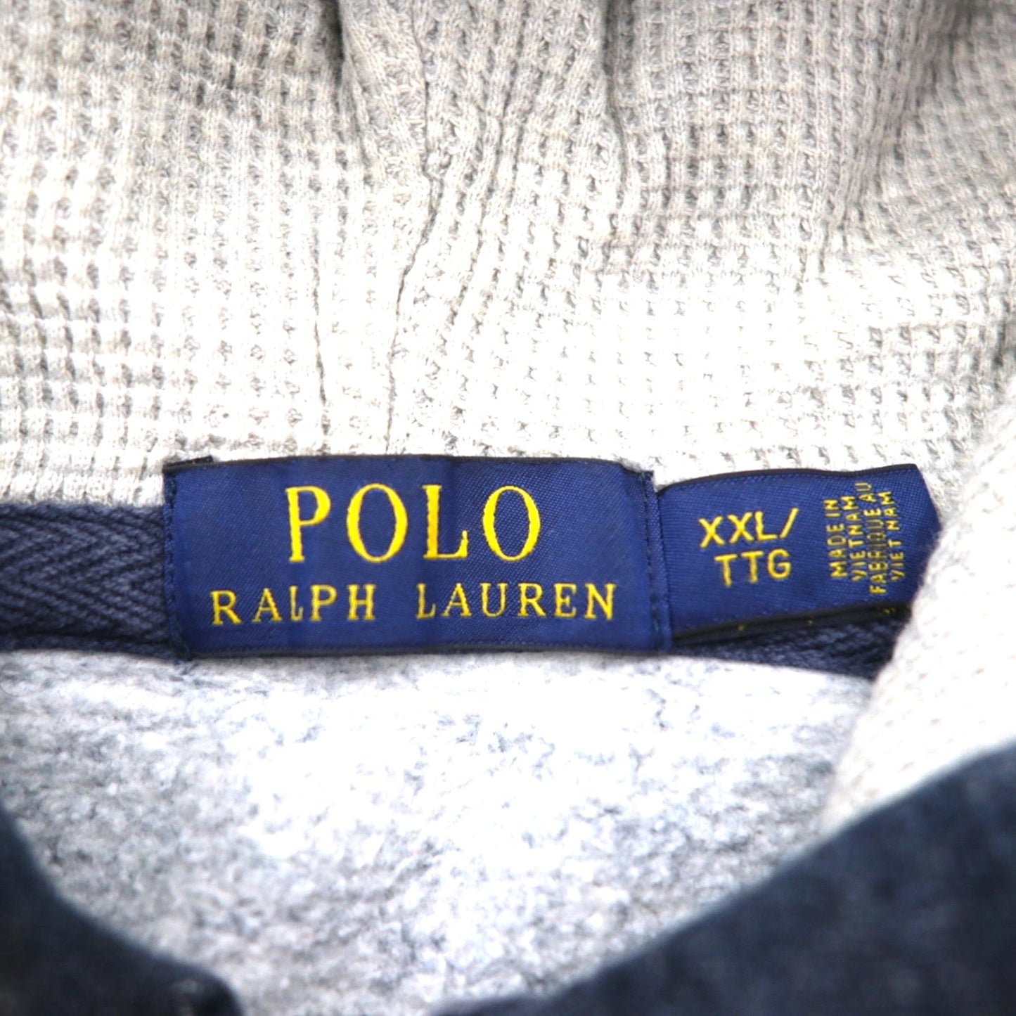 POLO RALPH LAUREN リバースウィーブ フルジップパーカー 2XL ネイビー スモールポニー刺繍
