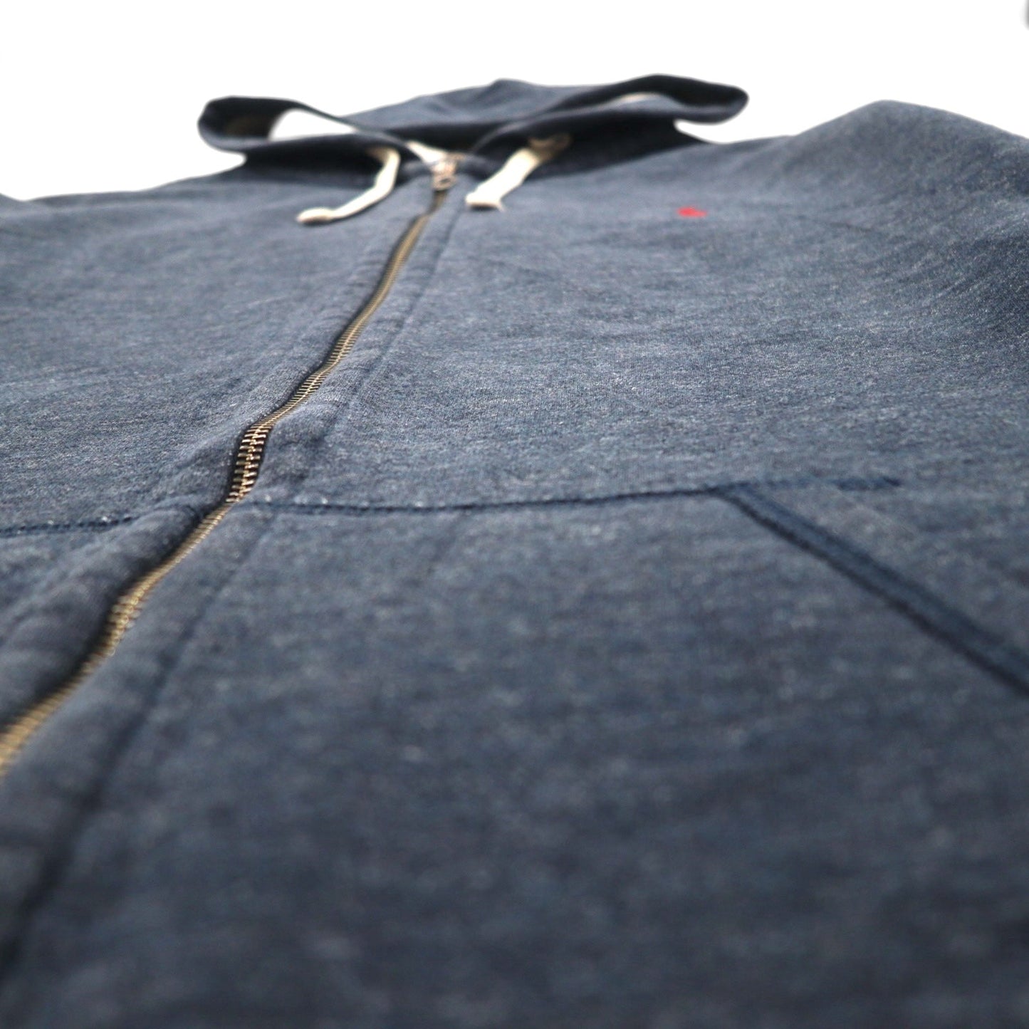 POLO RALPH LAUREN リバースウィーブ フルジップパーカー 2XL ネイビー スモールポニー刺繍