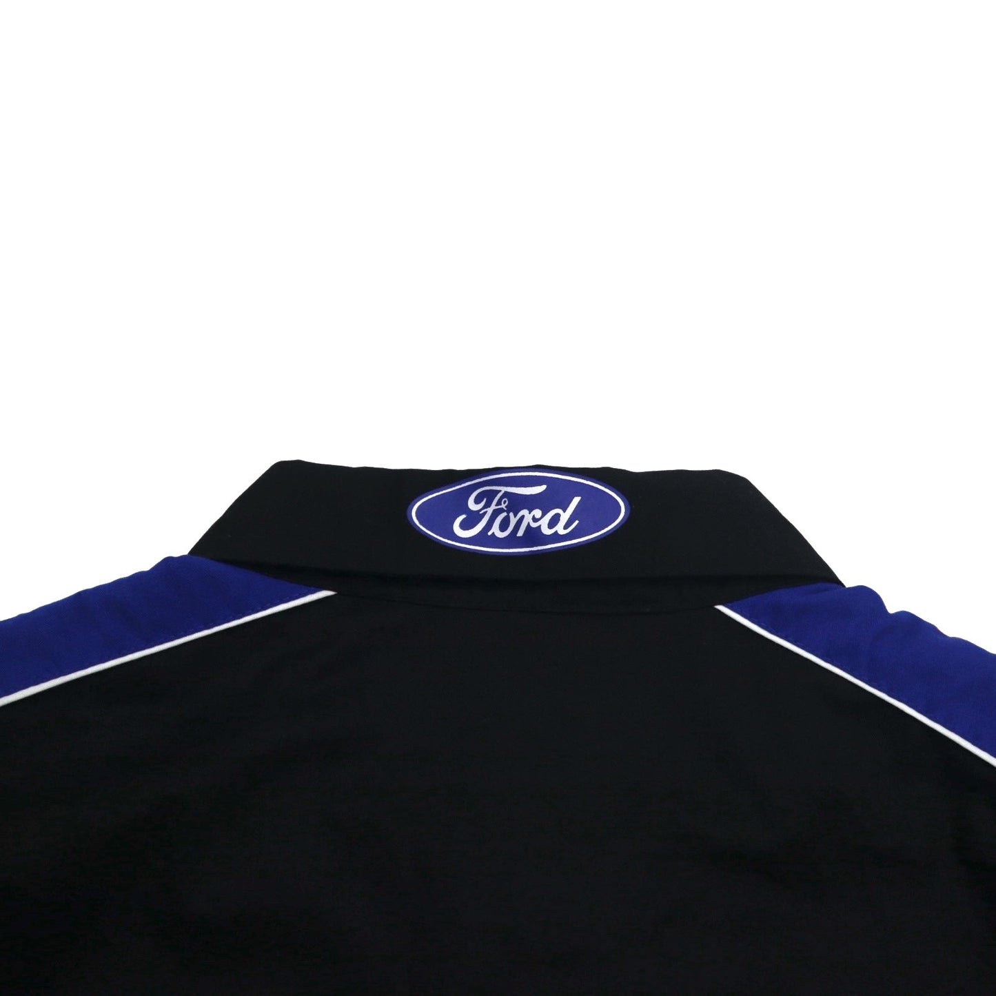 Ford by JEFF HAMILTON 半袖 レーシングシャツ L ブラック スナップボタン 両面プリント