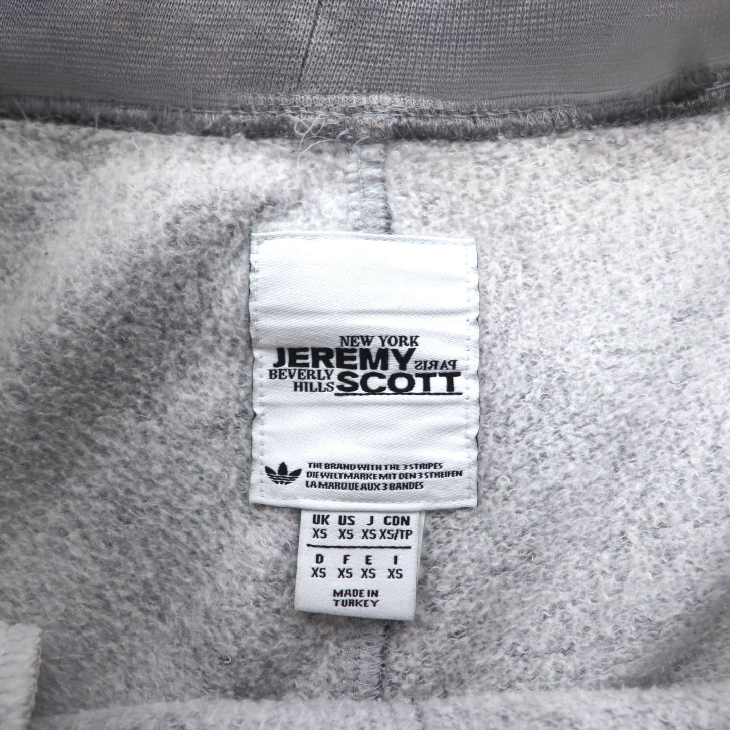 adidas × JEREMY SCOTT スウェットパンツ XS グレー Letter Bondage