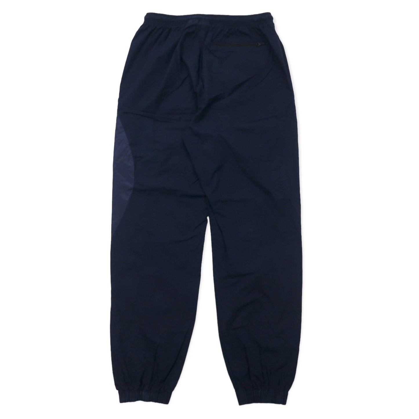 NIKE トラックパンツ L ネイビー コットン ナイロン 異素材切り替え スウォッシュロゴ 614609-476