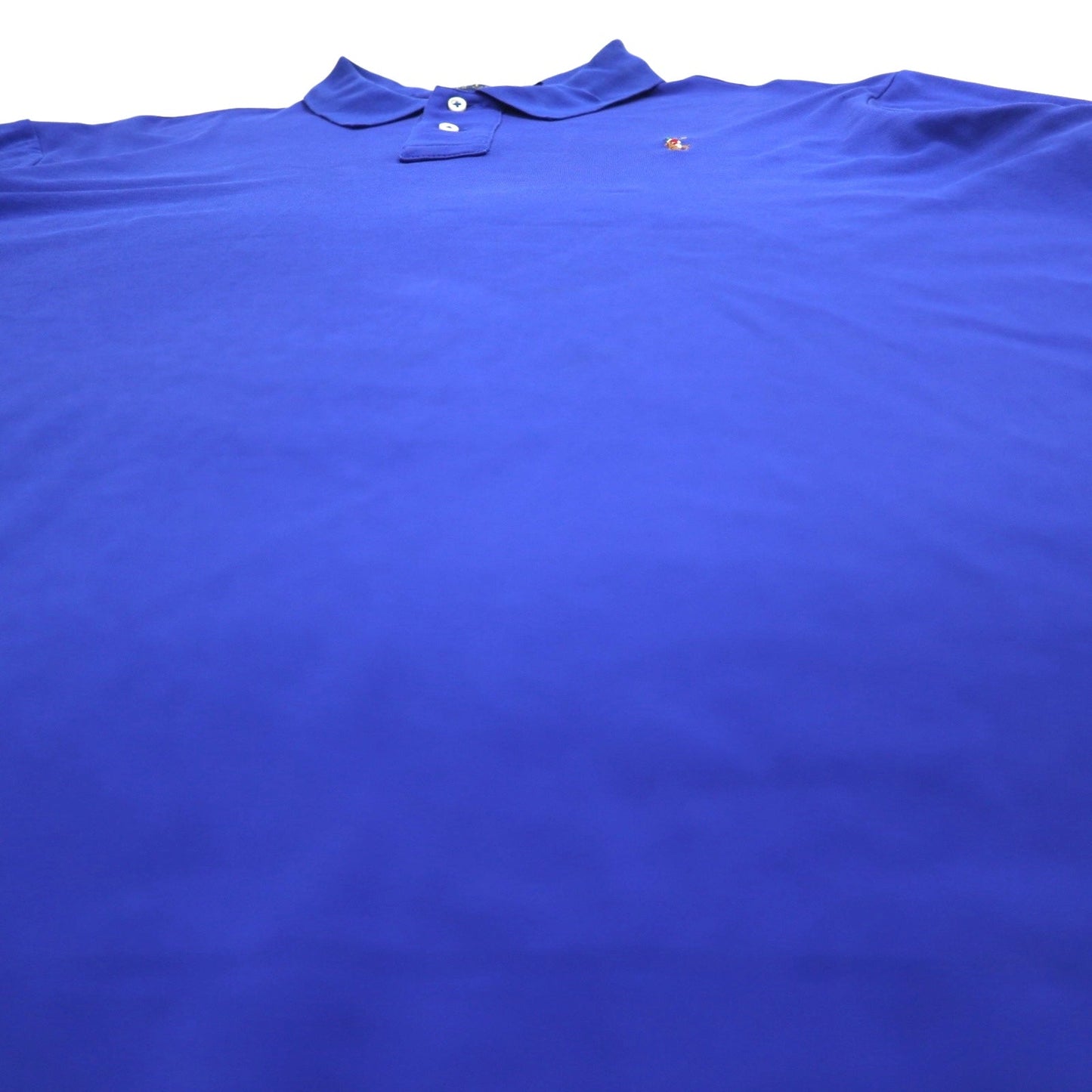 POLO RALPH LAUREN ピマ ソフトタッチ ポロシャツ XL ブルー コットン スモールポニー刺繍