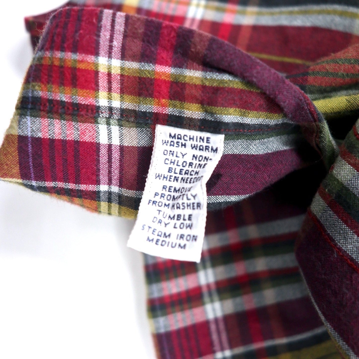 Polo by Ralph Lauren ミリタリーシャツ M レッド チェック コットン エポレット TRIM MILITARY