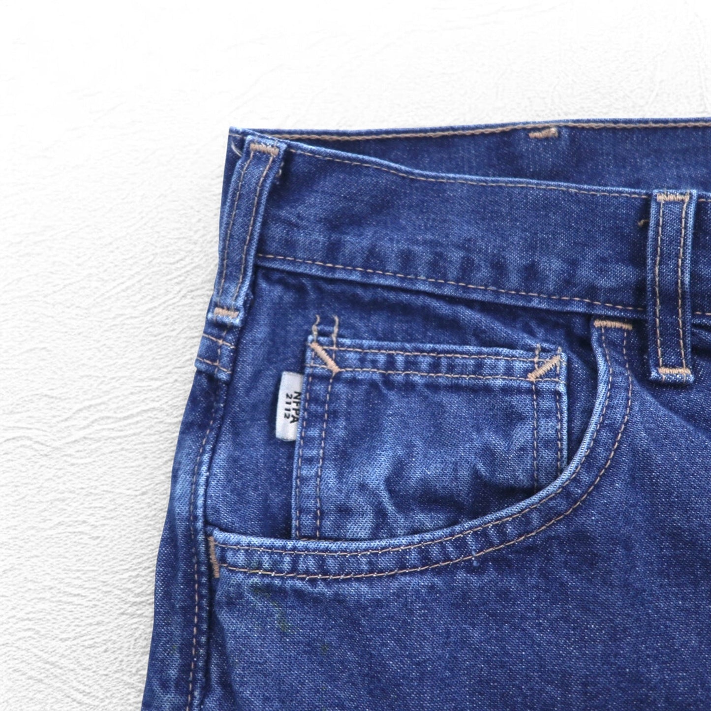 carhartt USA製 FR Flame Resistant 難燃 デニムパンツ L インディゴ ブルー UFCW FRB100DNM