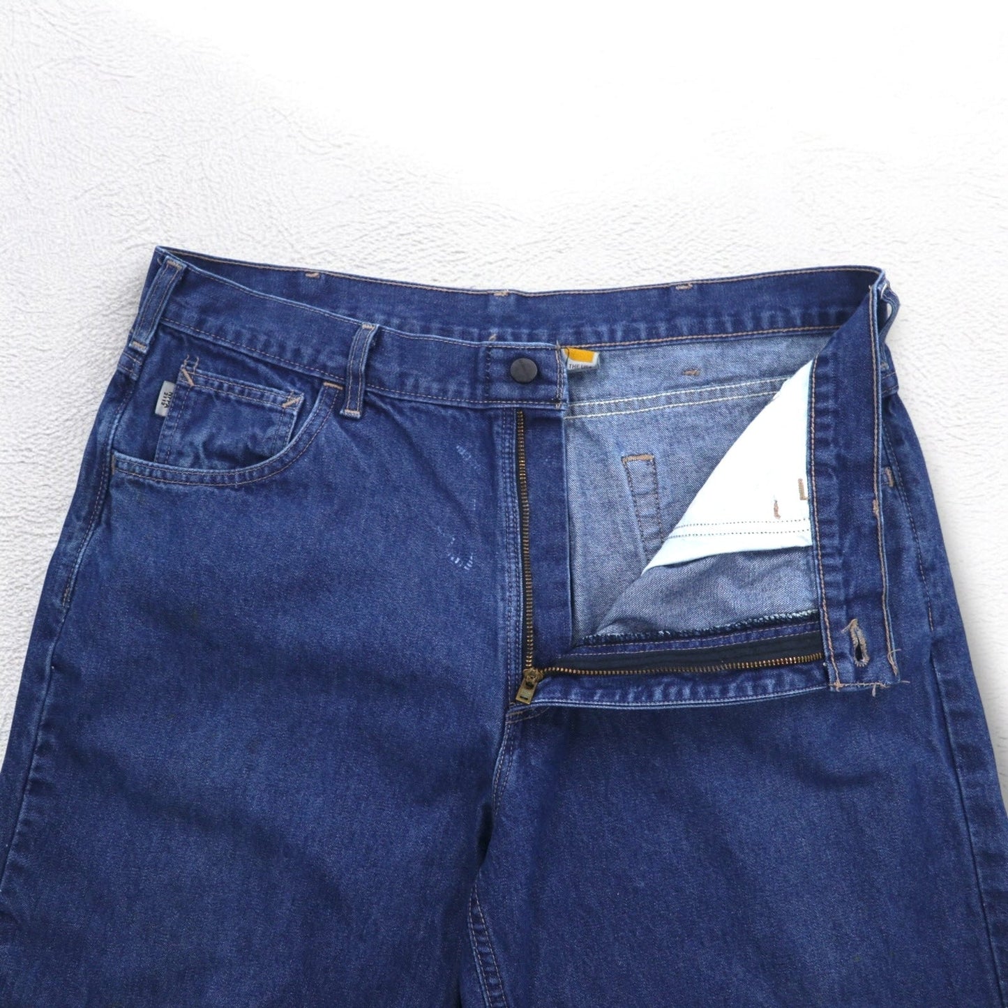 carhartt USA製 FR Flame Resistant 難燃 デニムパンツ L インディゴ ブルー UFCW FRB100DNM