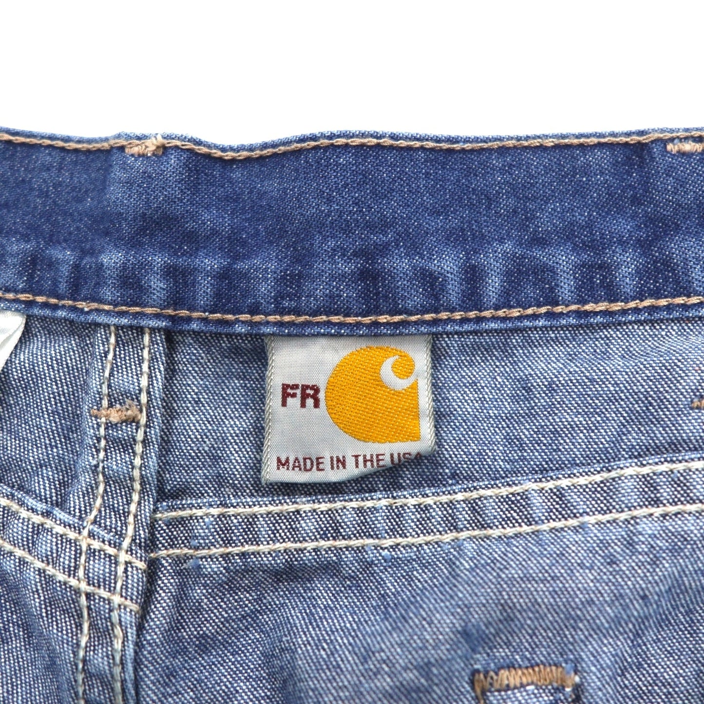 carhartt USA製 FR Flame Resistant 難燃 デニムパンツ L インディゴ ブルー UFCW FRB100DNM