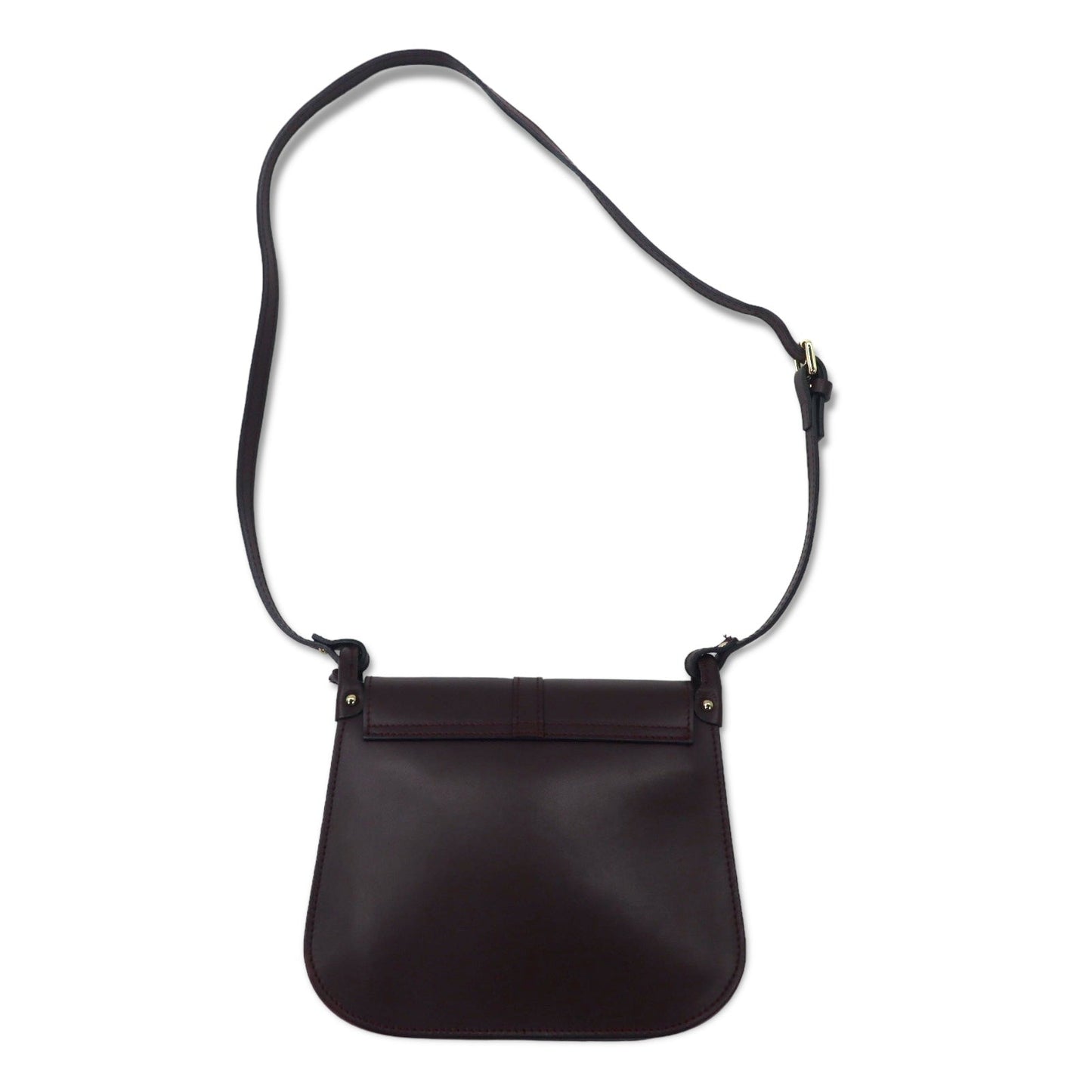 MARCO BIANCHINI イタリア製 ゴールドカラーメタルバッグ ショルダーバッグ ボルドー レザー