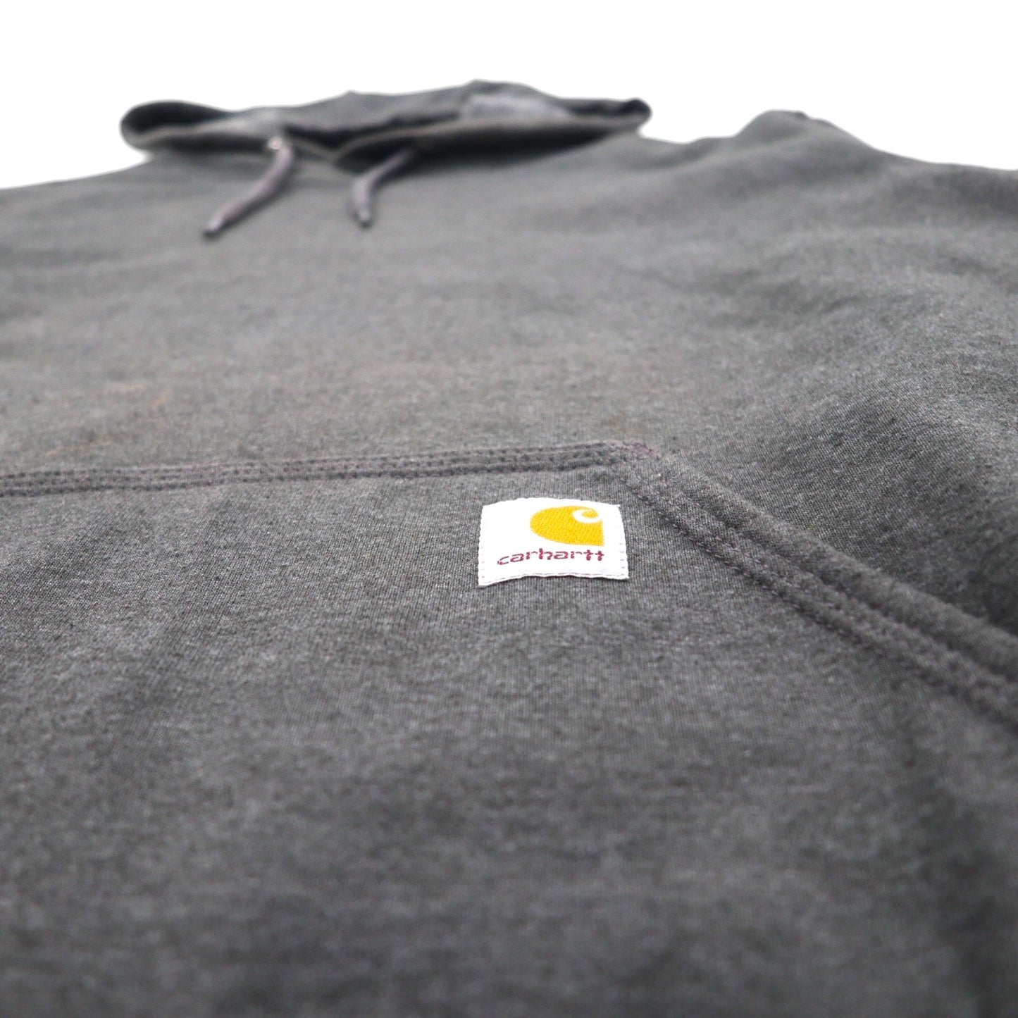 carhartt ルーズフィット ミッドウェイト ロゴ スリーブ フーディー パーカー Loose Fit Midweight M グレー 裏起毛 袖ロゴ K288 メキシコ製
