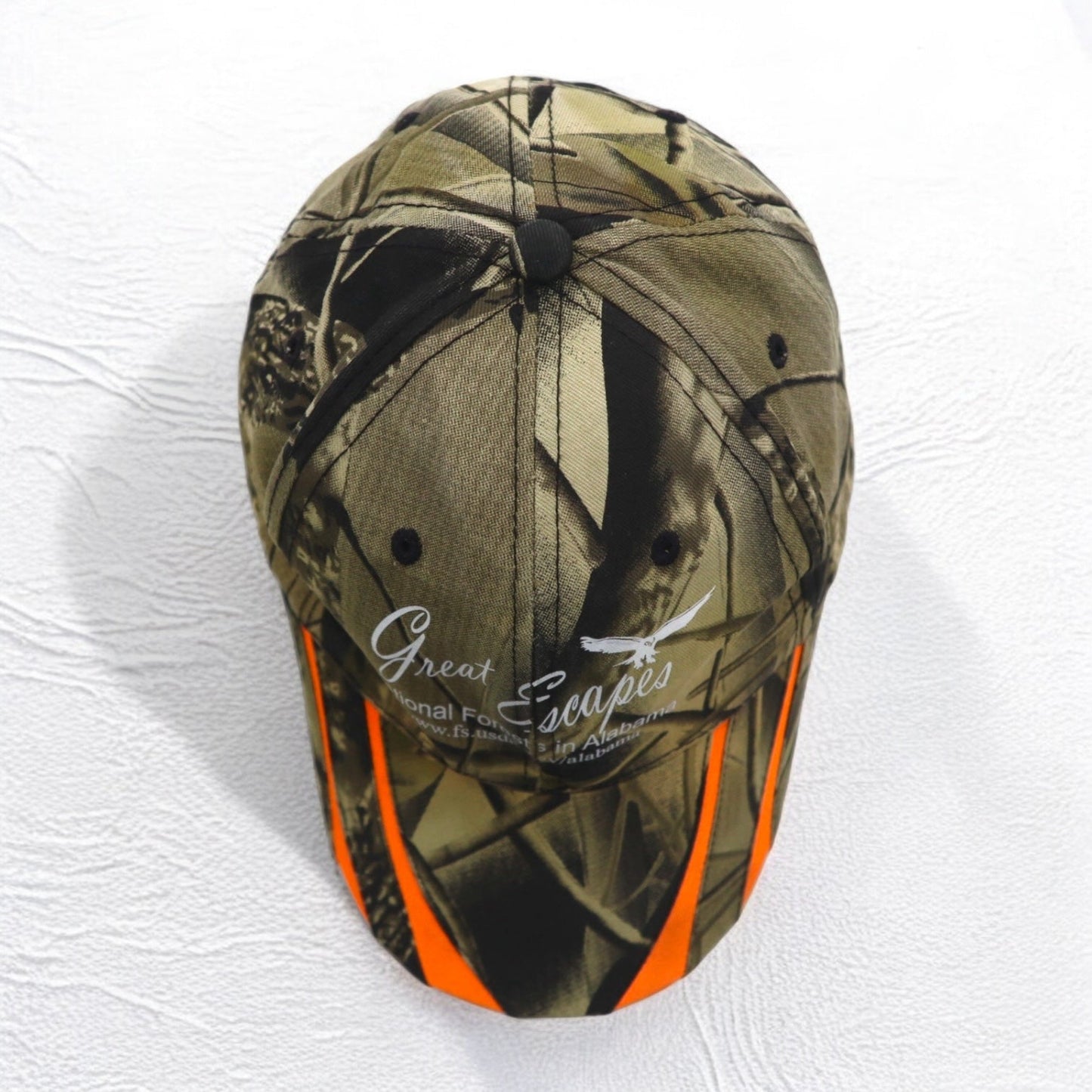 Great Escapes リアルツリー カモフラ アウトドア キャップ FREE ベルト カーキ マジックテープ