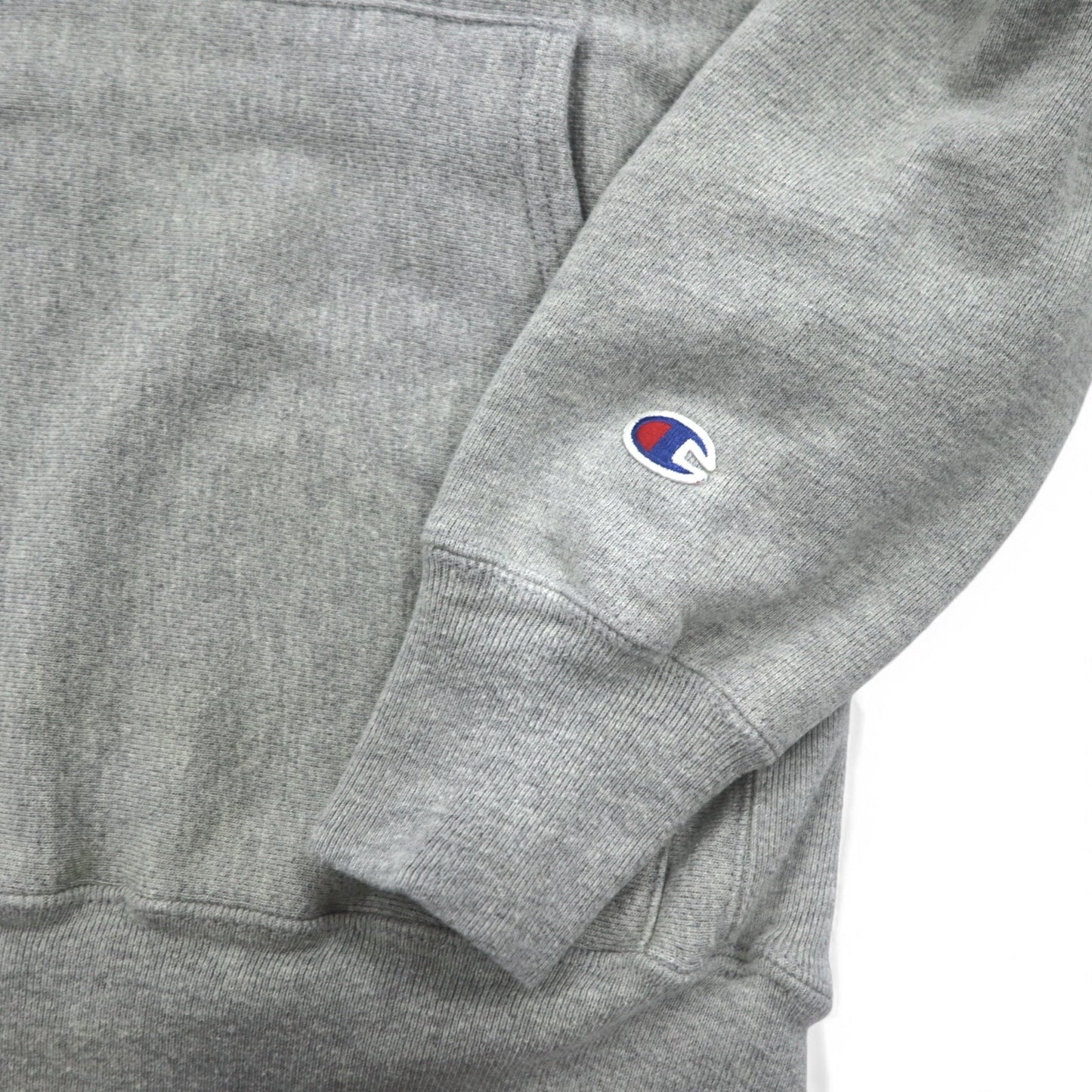 Champion リバースウィーブ REVERSE WEAVE プルオーバーパーカー S グレー カレッジ CUSHING FOOTBALL メキシコ製