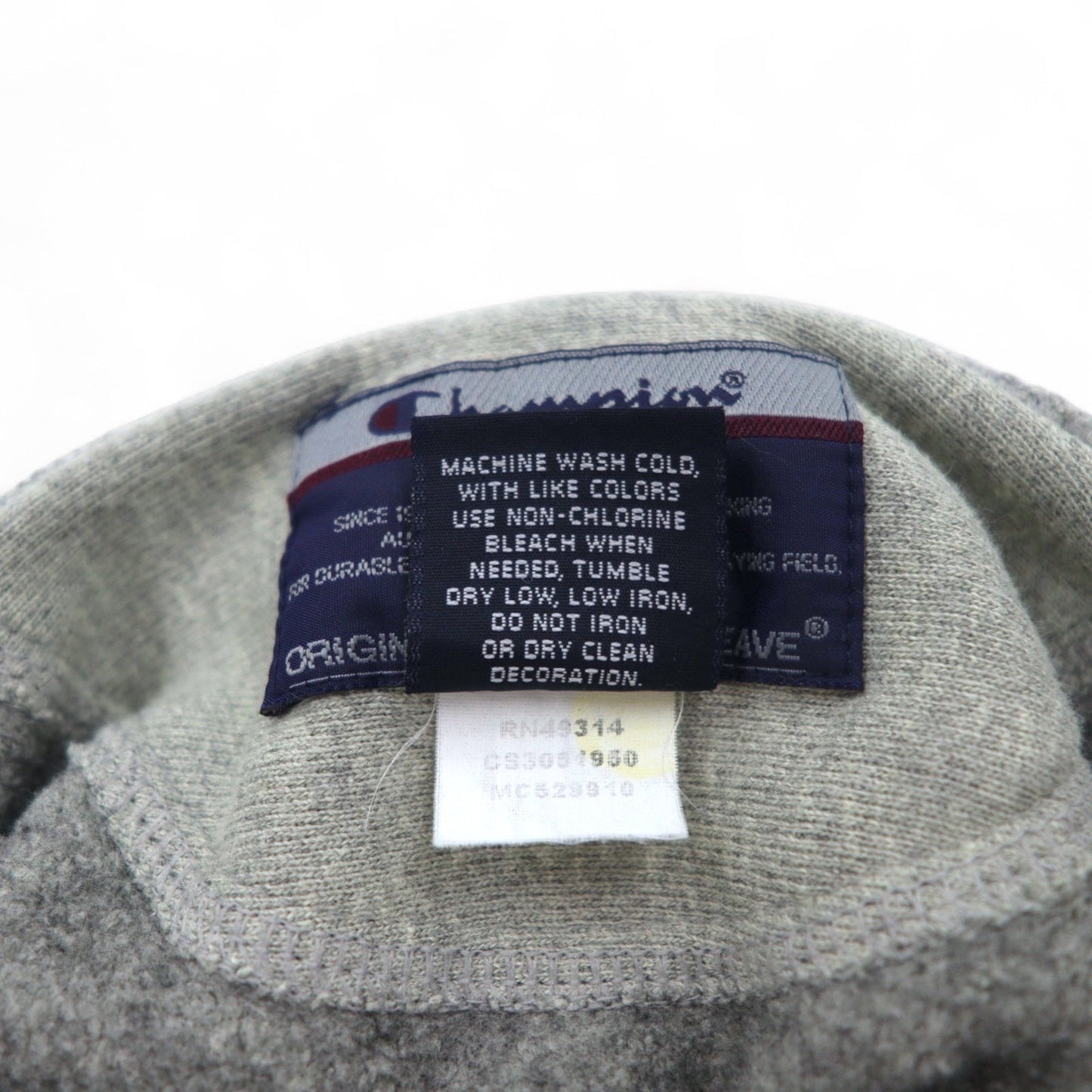Champion リバースウィーブ REVERSE WEAVE プルオーバーパーカー S グレー カレッジ CUSHING FOOTBALL メキシコ製