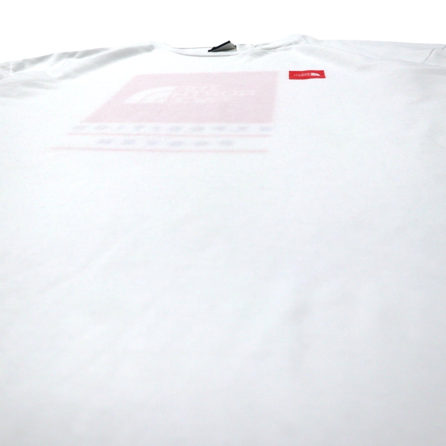THE NORTH FACE USA製 ボックスロゴ プリント Tシャツ XL ホワイト ポリエステル ビッグサイズ