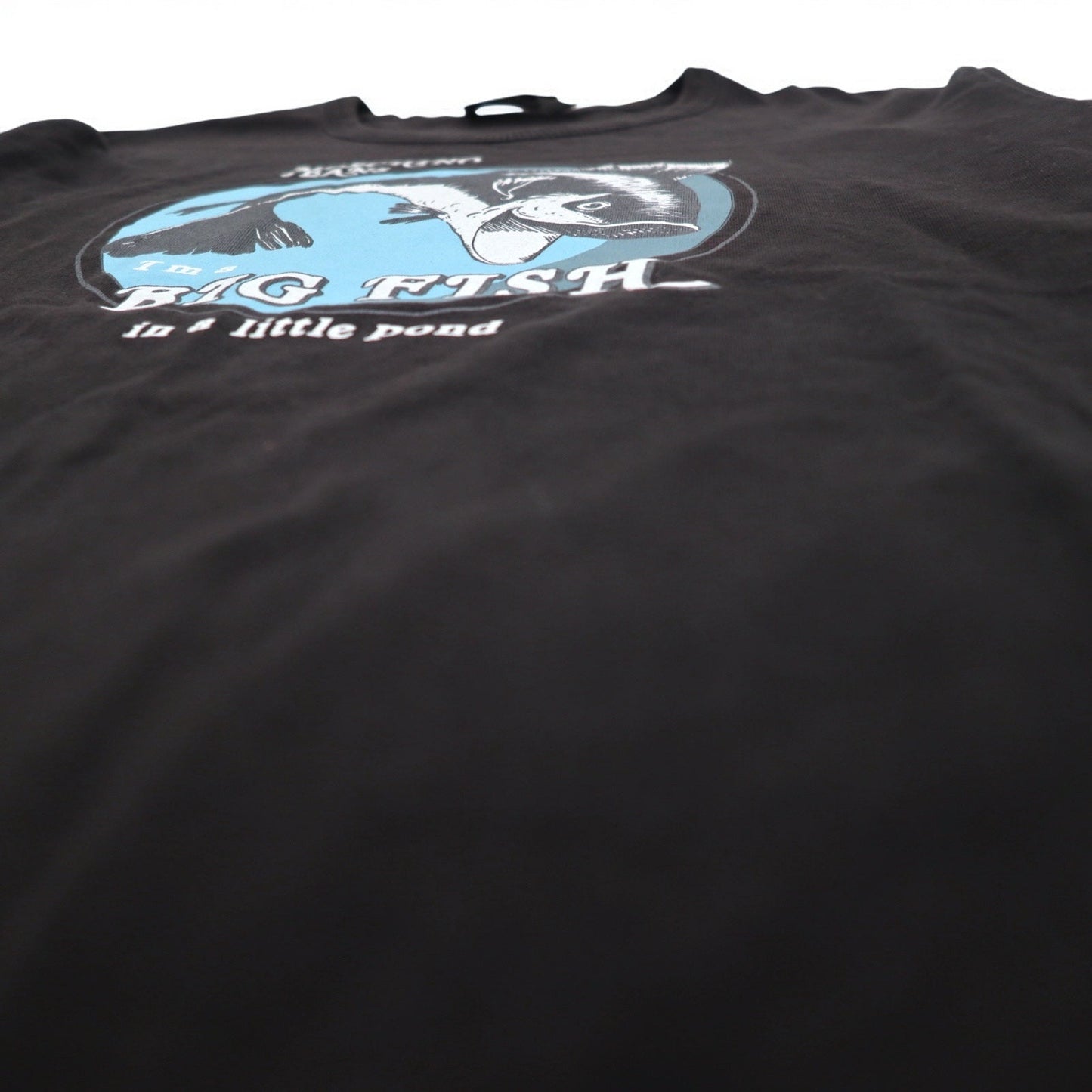 MOSCHINO JEANS ロングスリーブTシャツ ロンT XL ブラック BIG FISH プリント