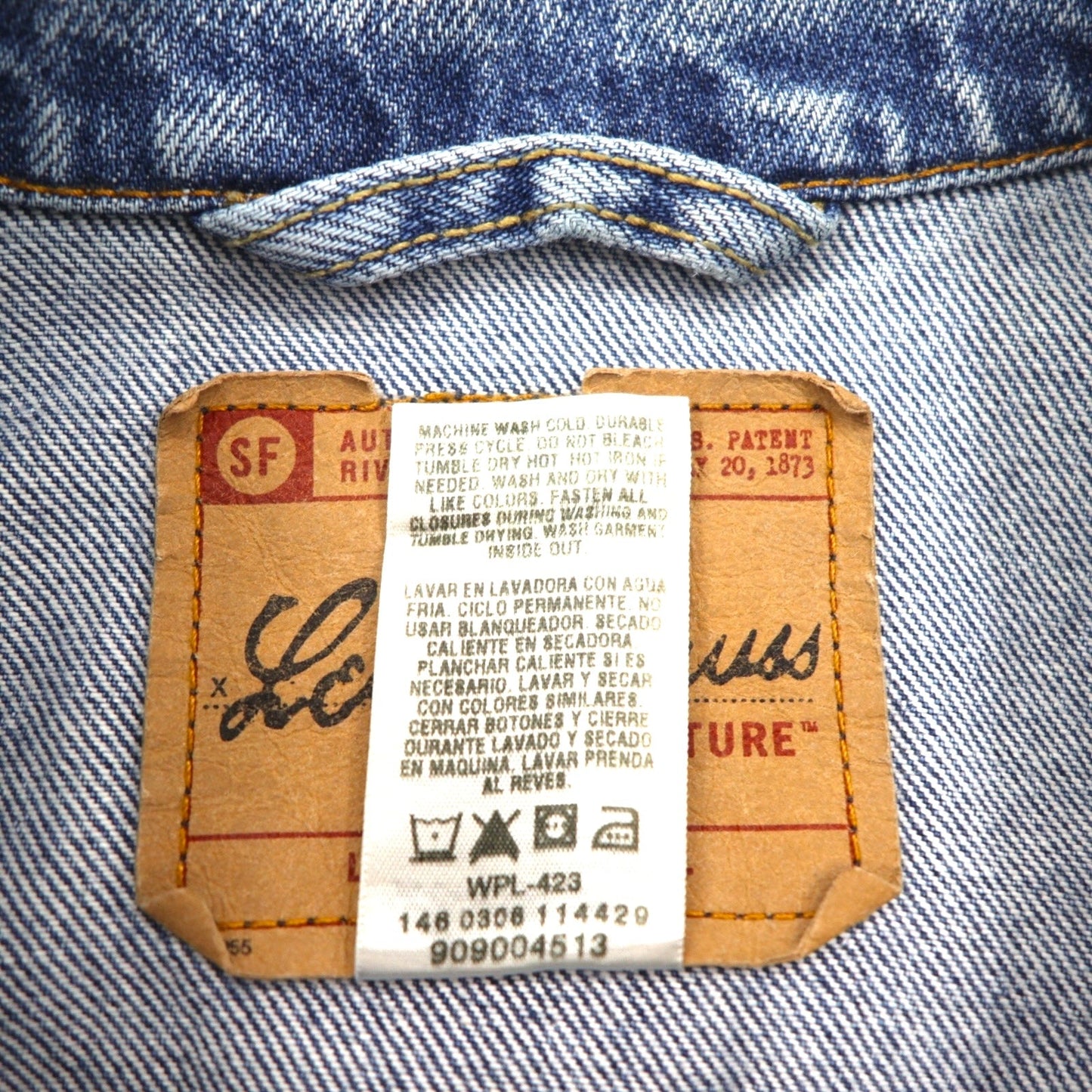 Levi's SIGNATURE デニム トラッカージャケット 3rdタイプ Gジャン L インディゴ ブルー