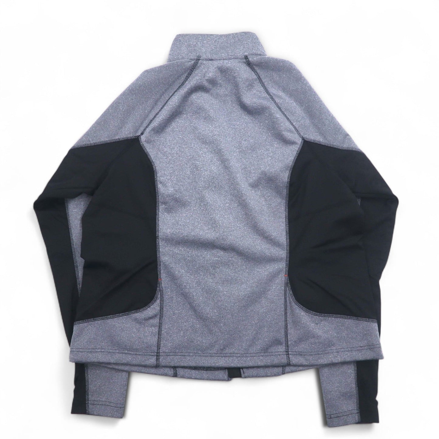 HARLEY DAVIDSON ソフトシェルジャケット ジャージ L グレー ストレッチ サムホール ダブルジップ