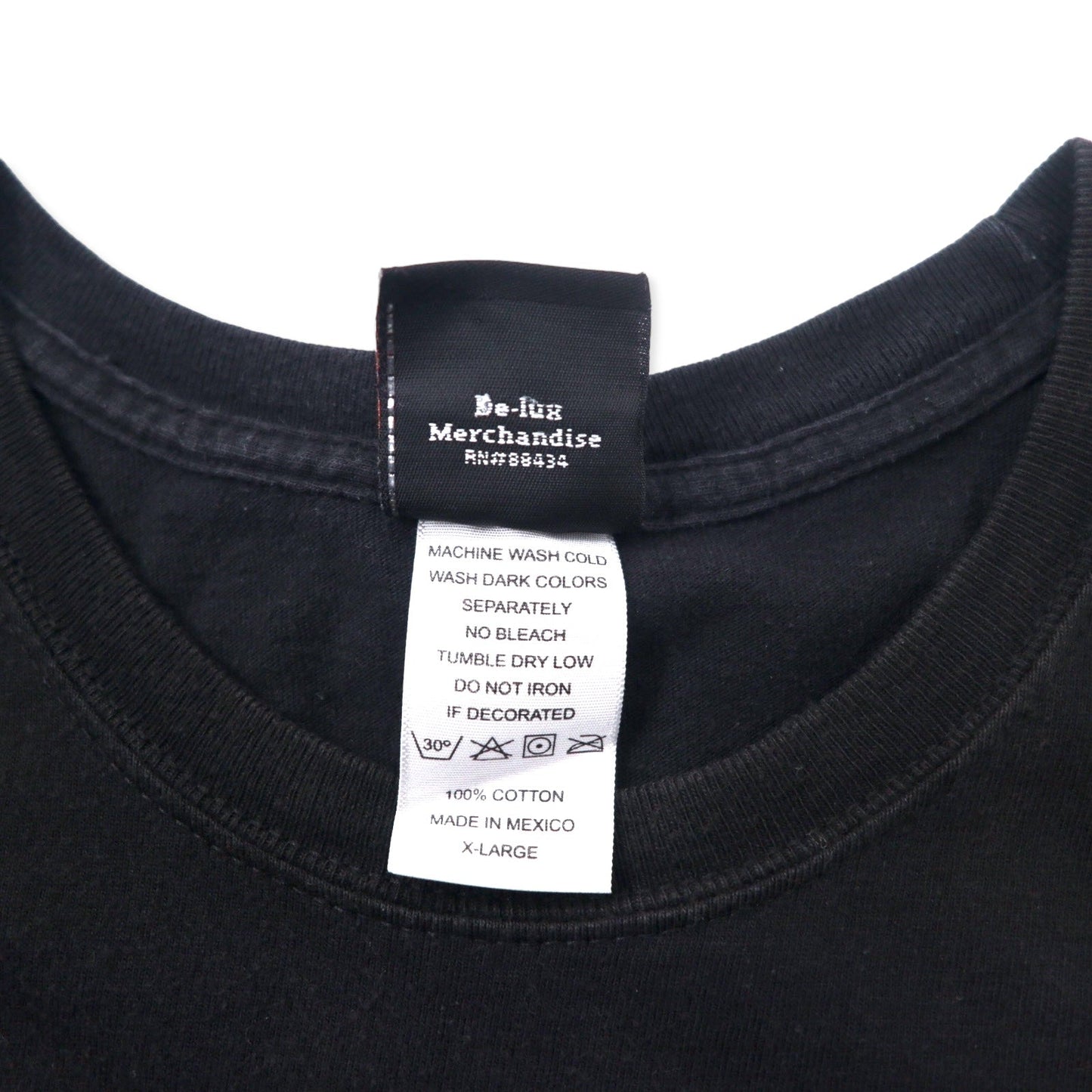 HARLEY DAVIDSON スカル ロゴプリント Tシャツ XL ブラック コットン FLORIDA USA メキシコ製