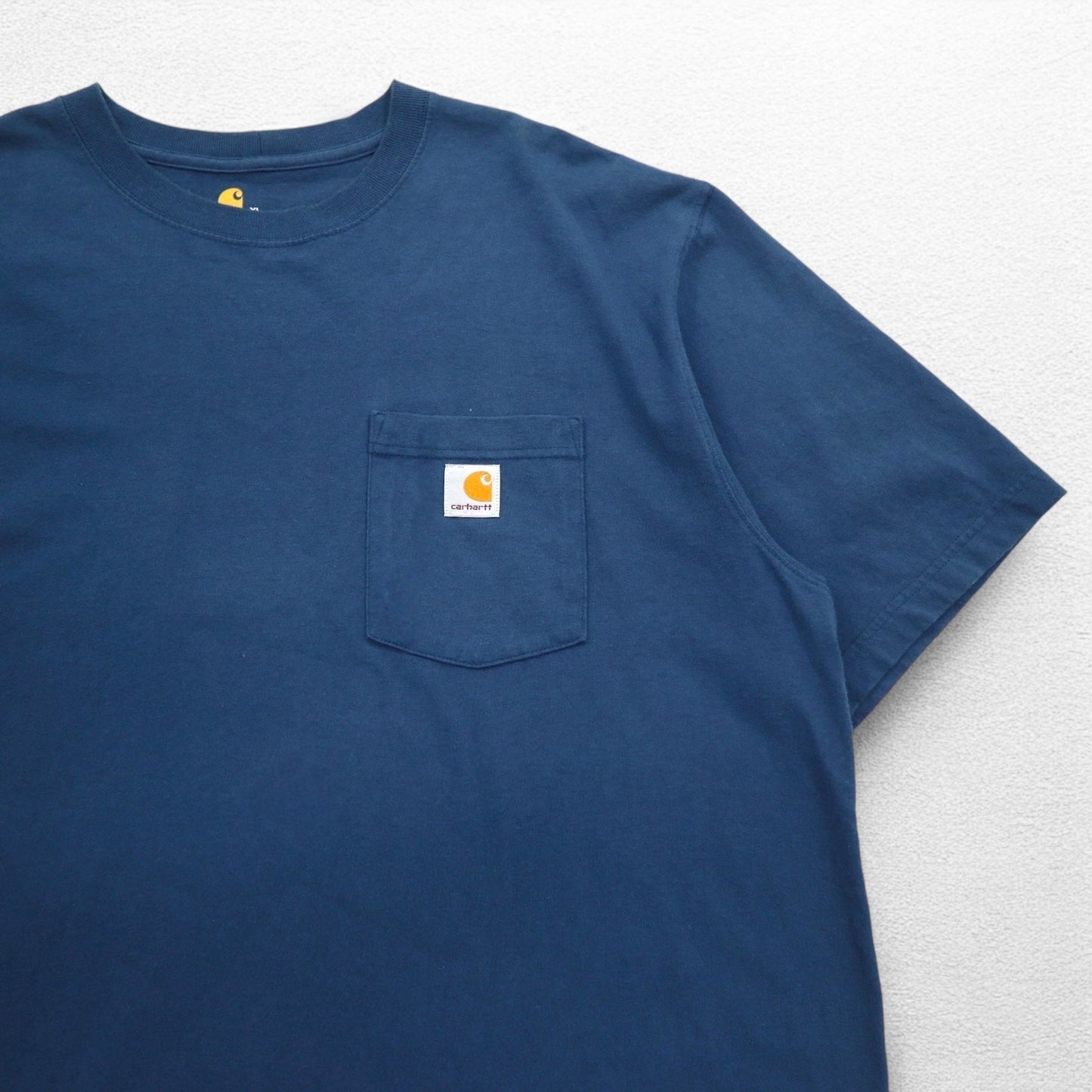 carhartt オリジナルフィット ポケット Tシャツ ポケTee XL ORIGINAL FIT ネイビー コットン