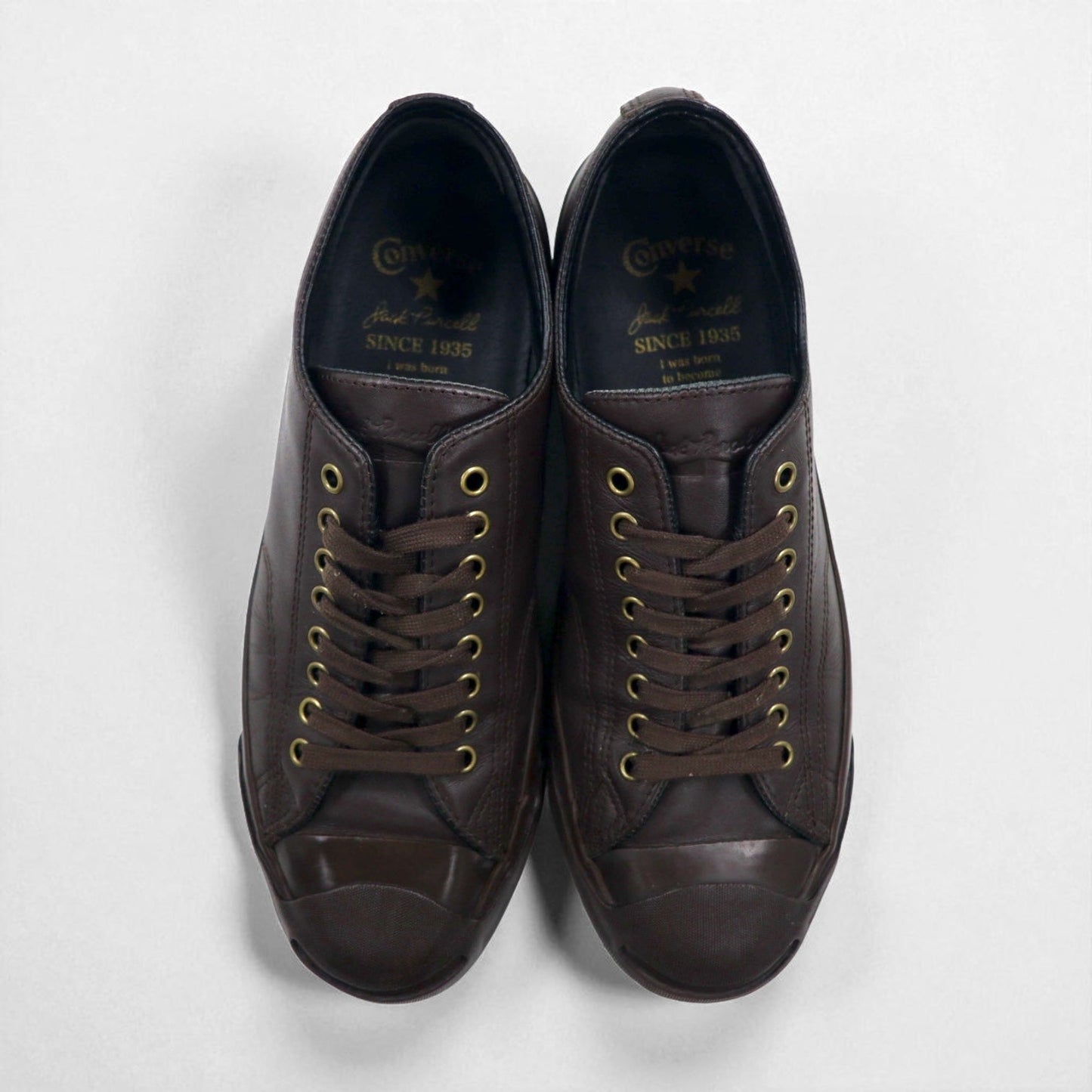 CONVERSE オールレザー ジャックパーセル JACK PURCELL スニーカー 26.5cm ブラウン 記念モデル 1C273