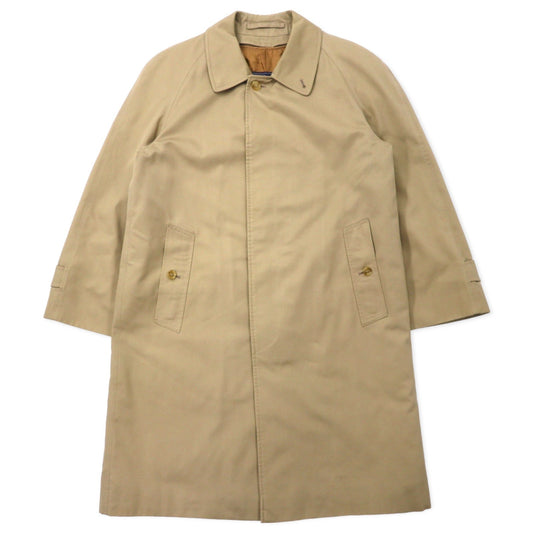 Burberrys イングランド製 オールド バルマカーンコート ステンカラーコート 比翼 XL ベージュ コットン ポリエステル SHEARFORD ノバチェックライナー着脱式
