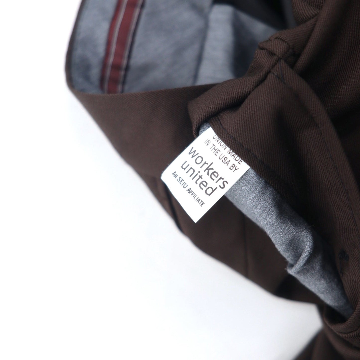 USA製 90年代 HICKEY FREEMAN タック ワイド スラックスパンツ 36R ブラウン ウール