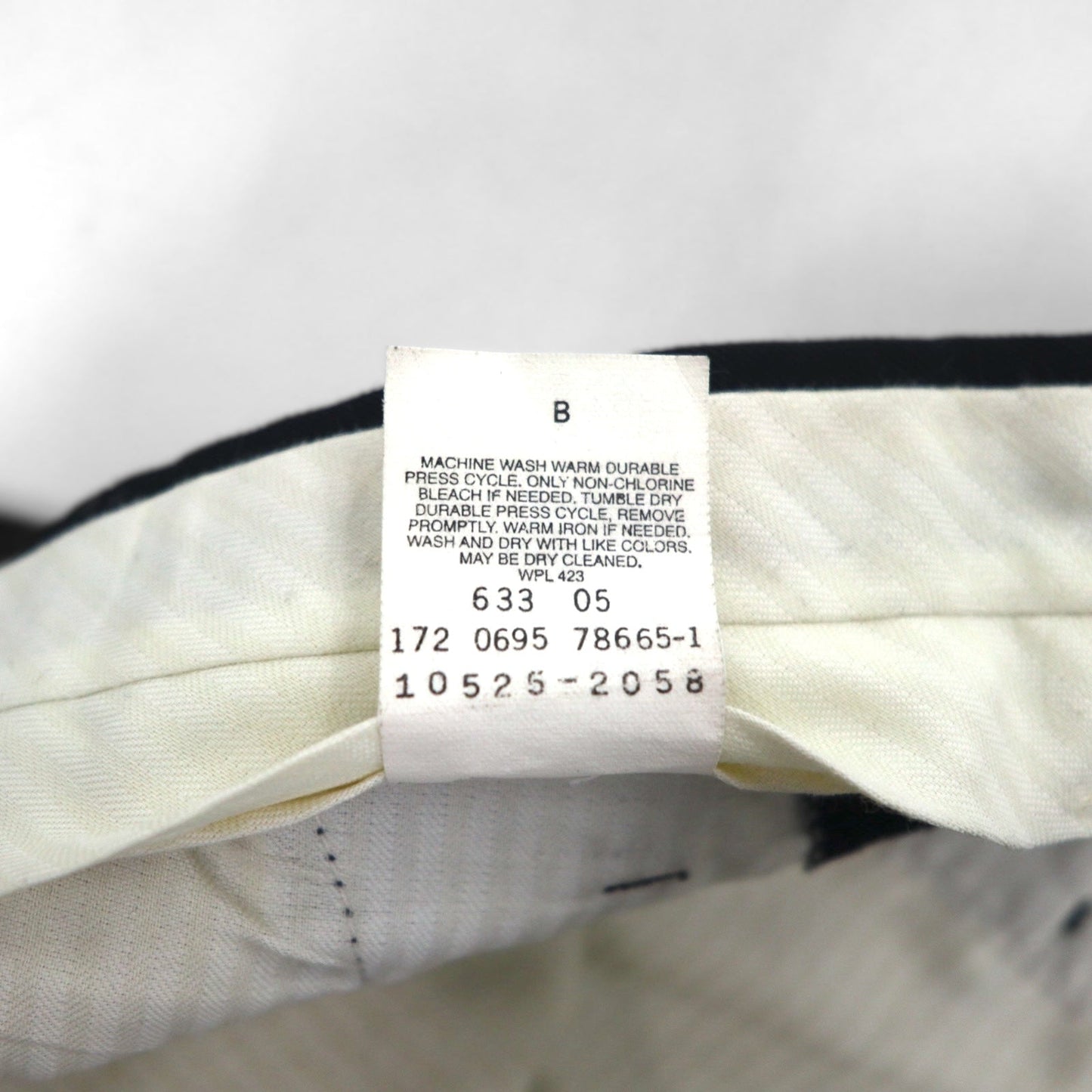 DOCKERS ( Levi's ) DRESS SLACKS 90年代 2タック ワイド スラックスパンツ L ブラック ポリエステル ウール