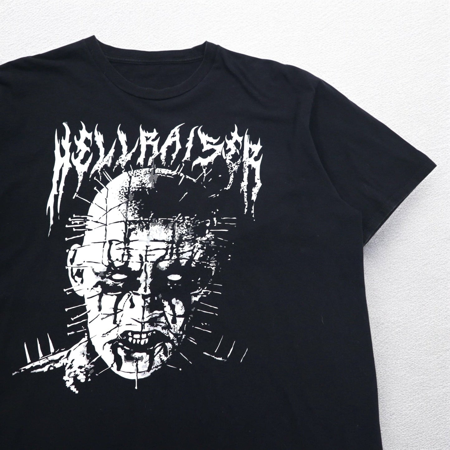 HELLRAISER ヘルレイザー Pinhead Cenobite ホラー ムービー Tシャツ XL ブラック コットン