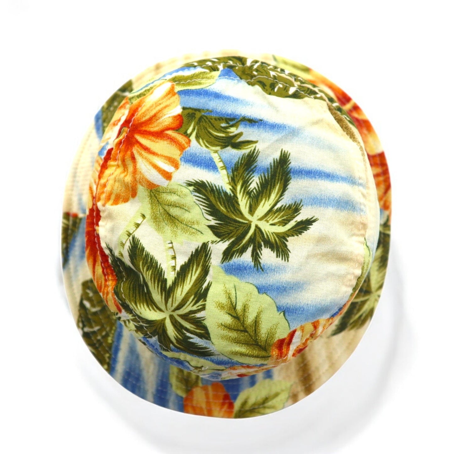 Engineered Garments USA製 バケットハット M マルチカラー コットン ビーチ ハイビスカス