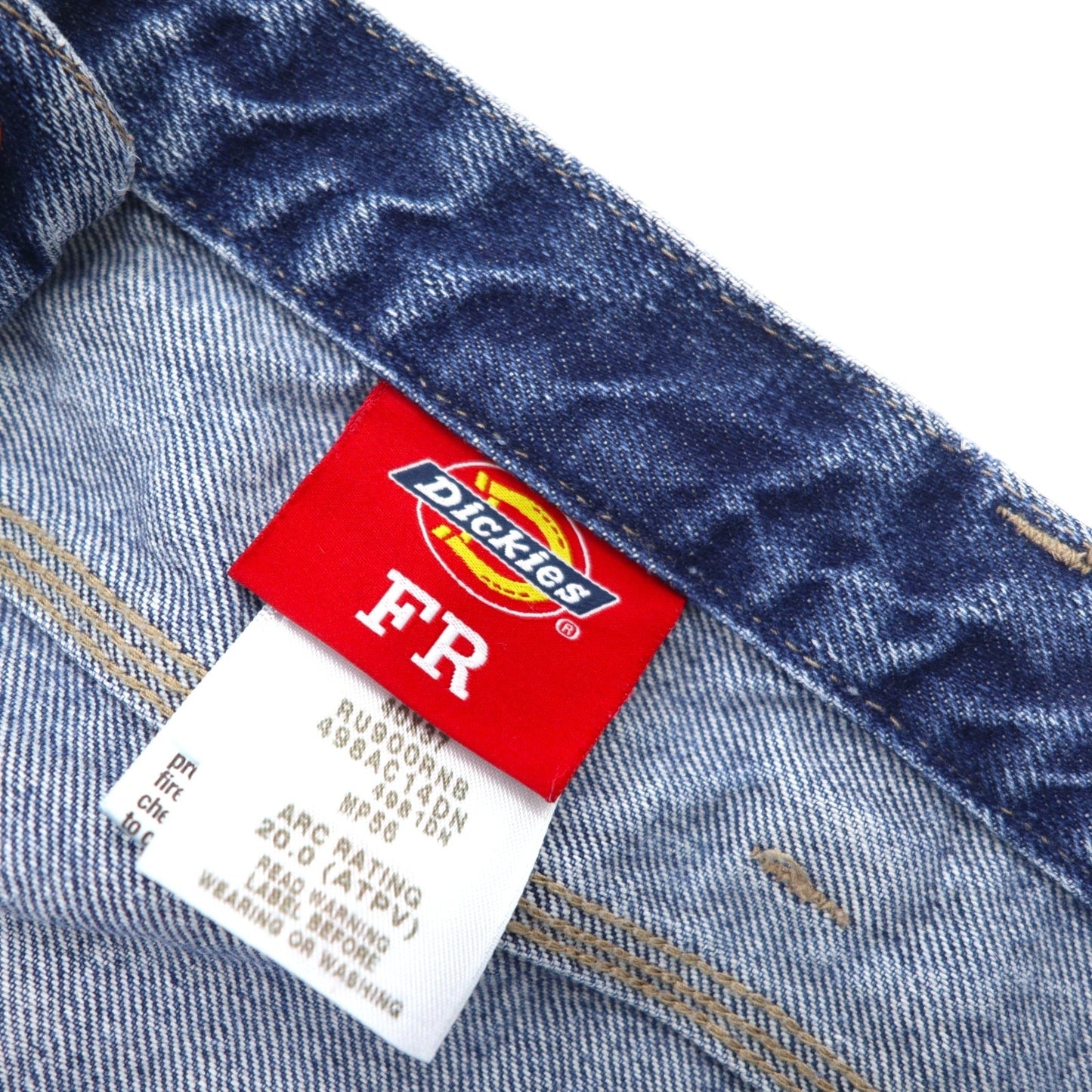 DICKIES FR バギー ワイド デニムパンツ 難燃性 ペインターパンツ 40 ブルー コットン FR Flame Resistant メキシコ製