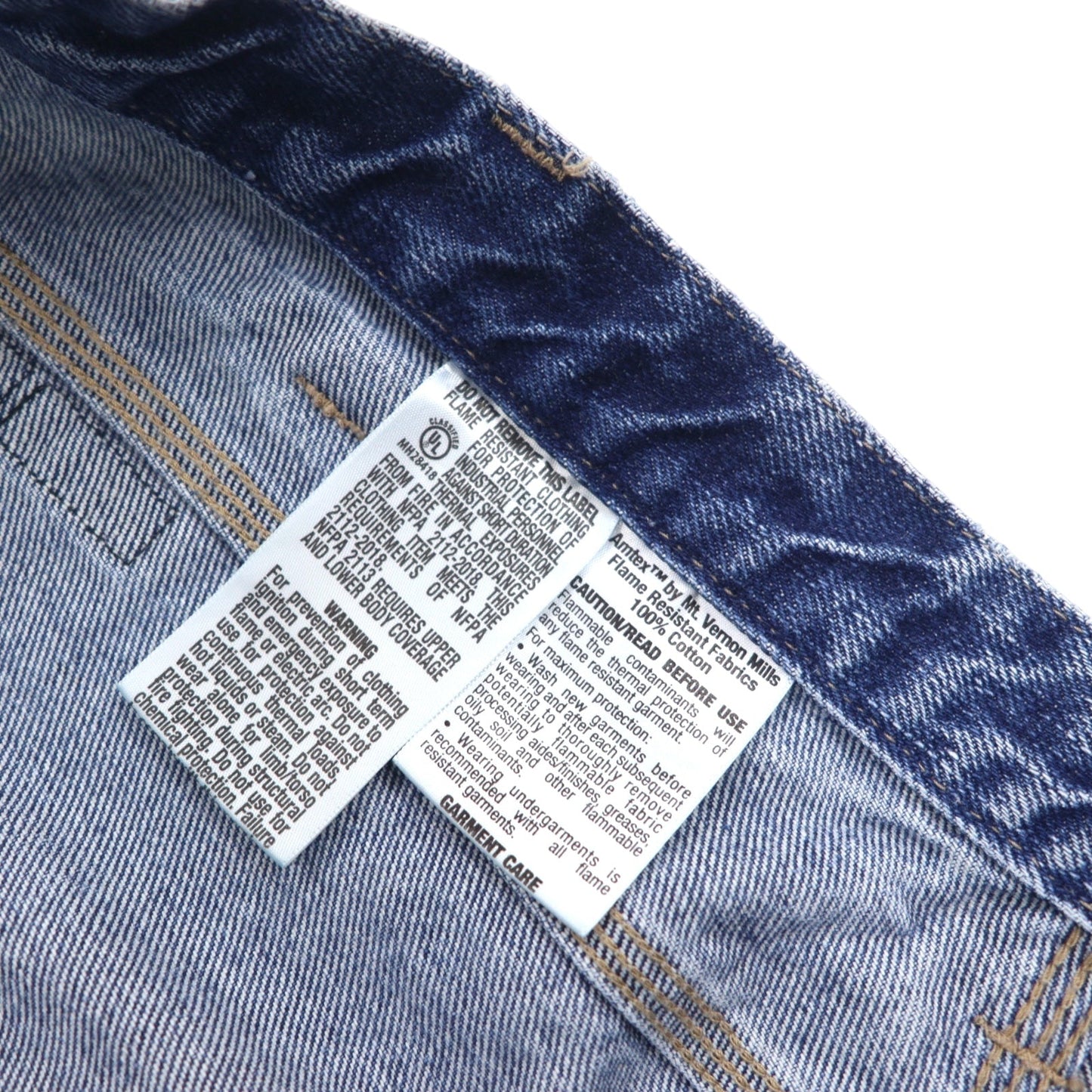 DICKIES FR バギー ワイド デニムパンツ 難燃性 ペインターパンツ 40 ブルー コットン FR Flame Resistant メキシコ製