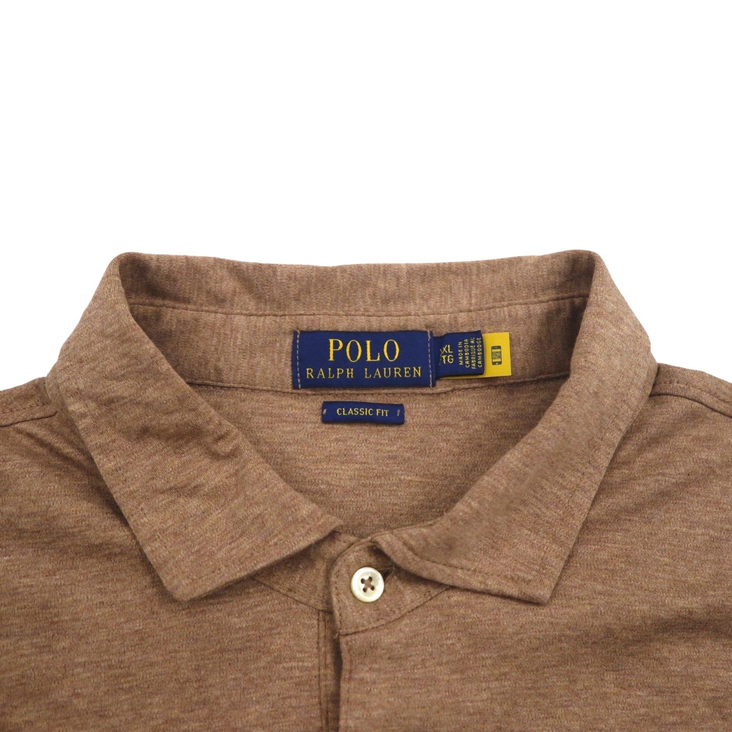 POLO RALPH LAUREN クラシックフィット ポロシャツ XL CLASSIC FIT ベージュ スモールポニー刺繍