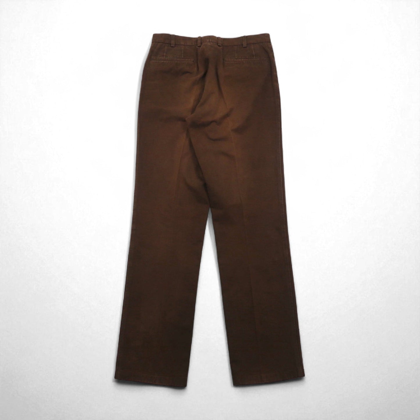 BURBERRY × DAVIDE CENCI センタープレス ストレート チノパンツ M ブラウン コットン