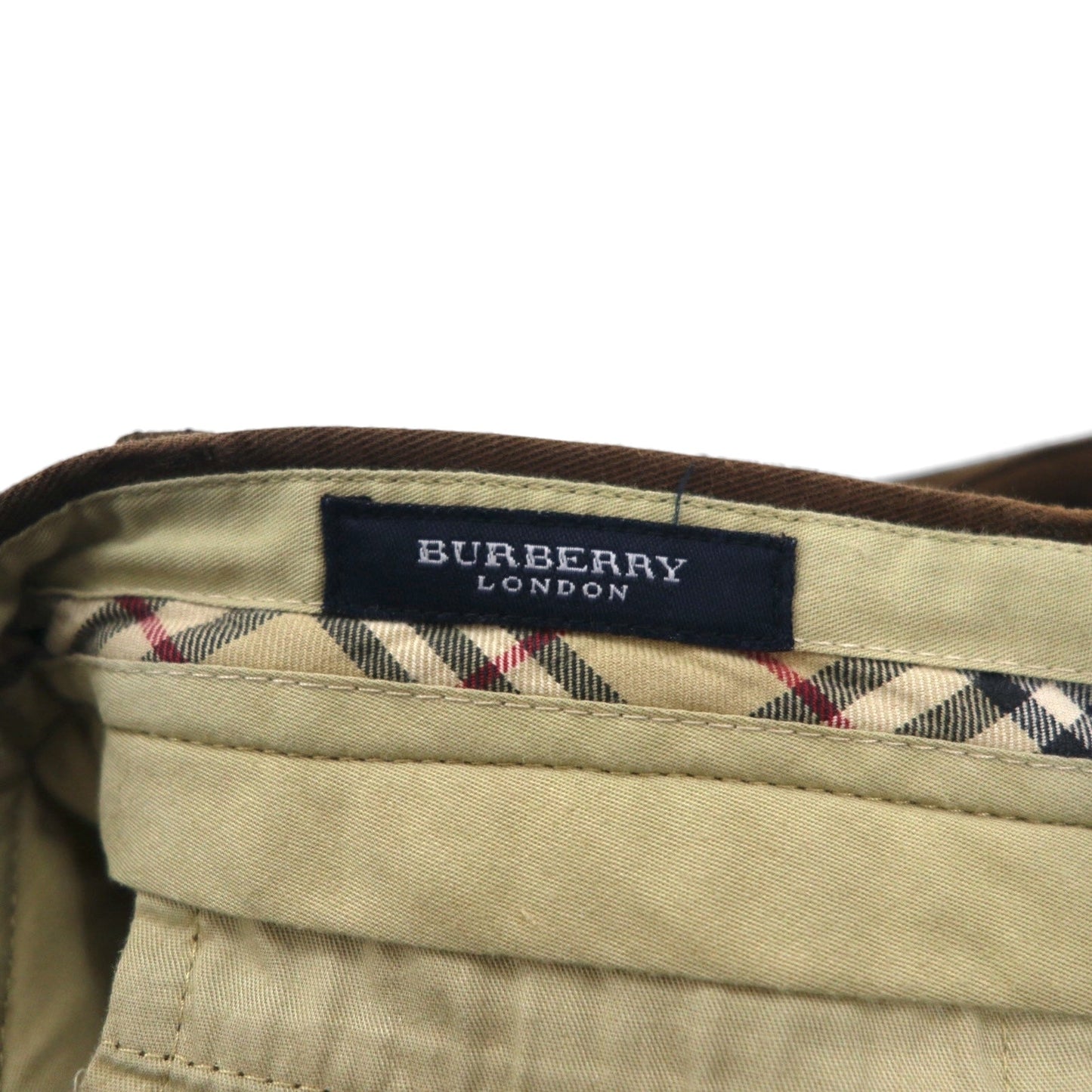 BURBERRY × DAVIDE CENCI センタープレス ストレート チノパンツ M ブラウン コットン